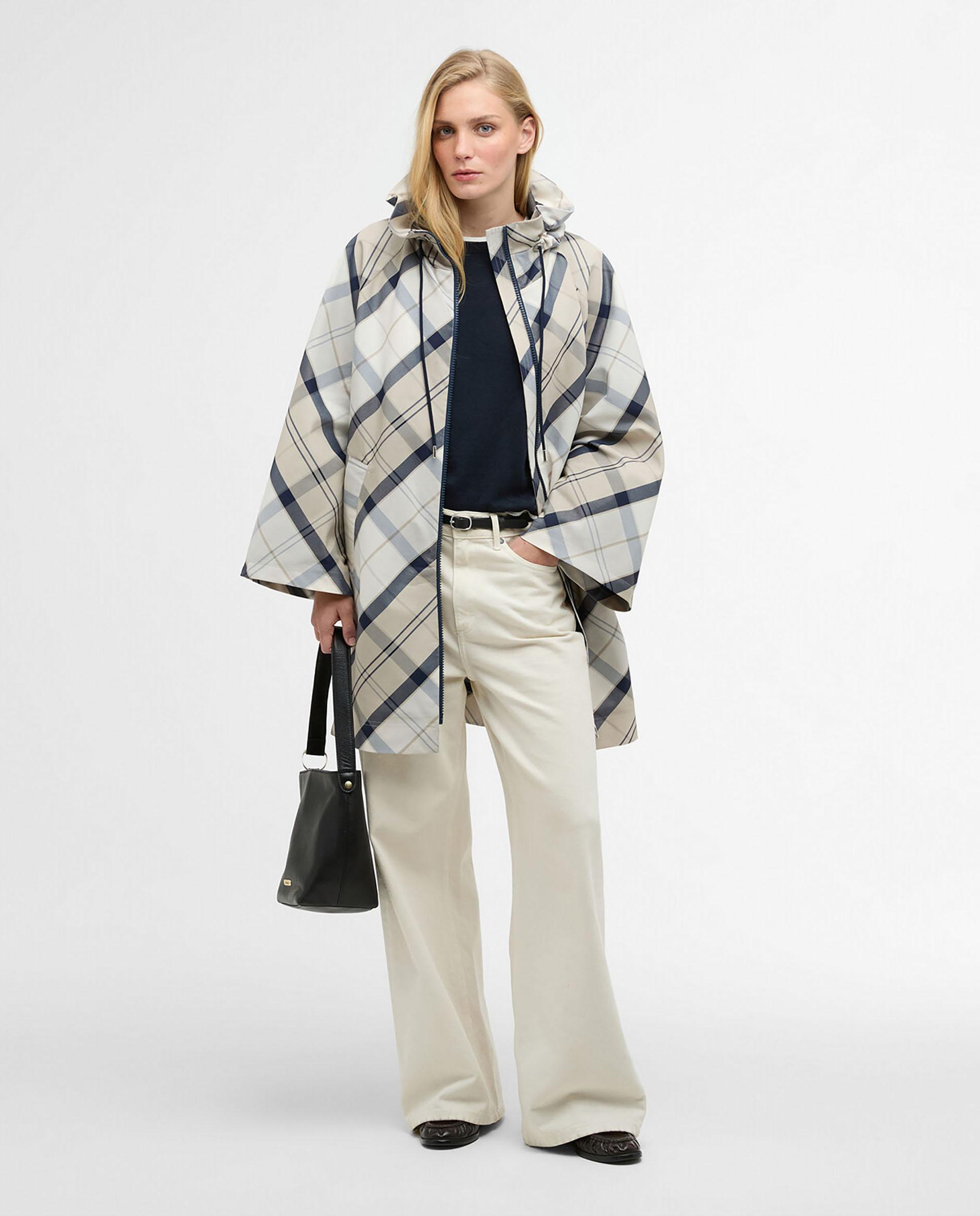 Poncho de mujer con una capucha integrada y aberturas laterales con tachuelas - Barbour - Multicolor Multicolor-3