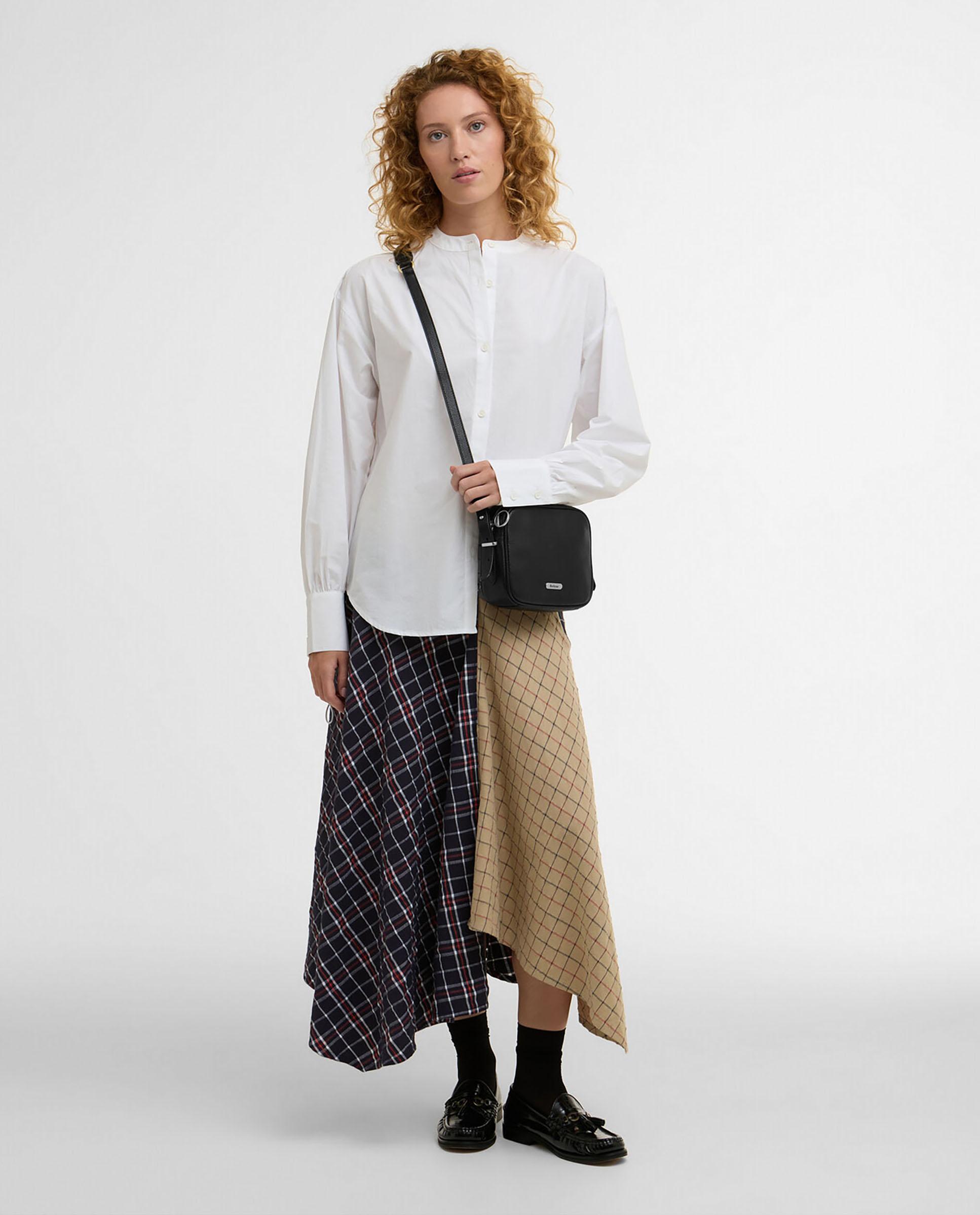 Camisa de mujer de corte recto y manga larga - Barbour - Blanco Blanco-3