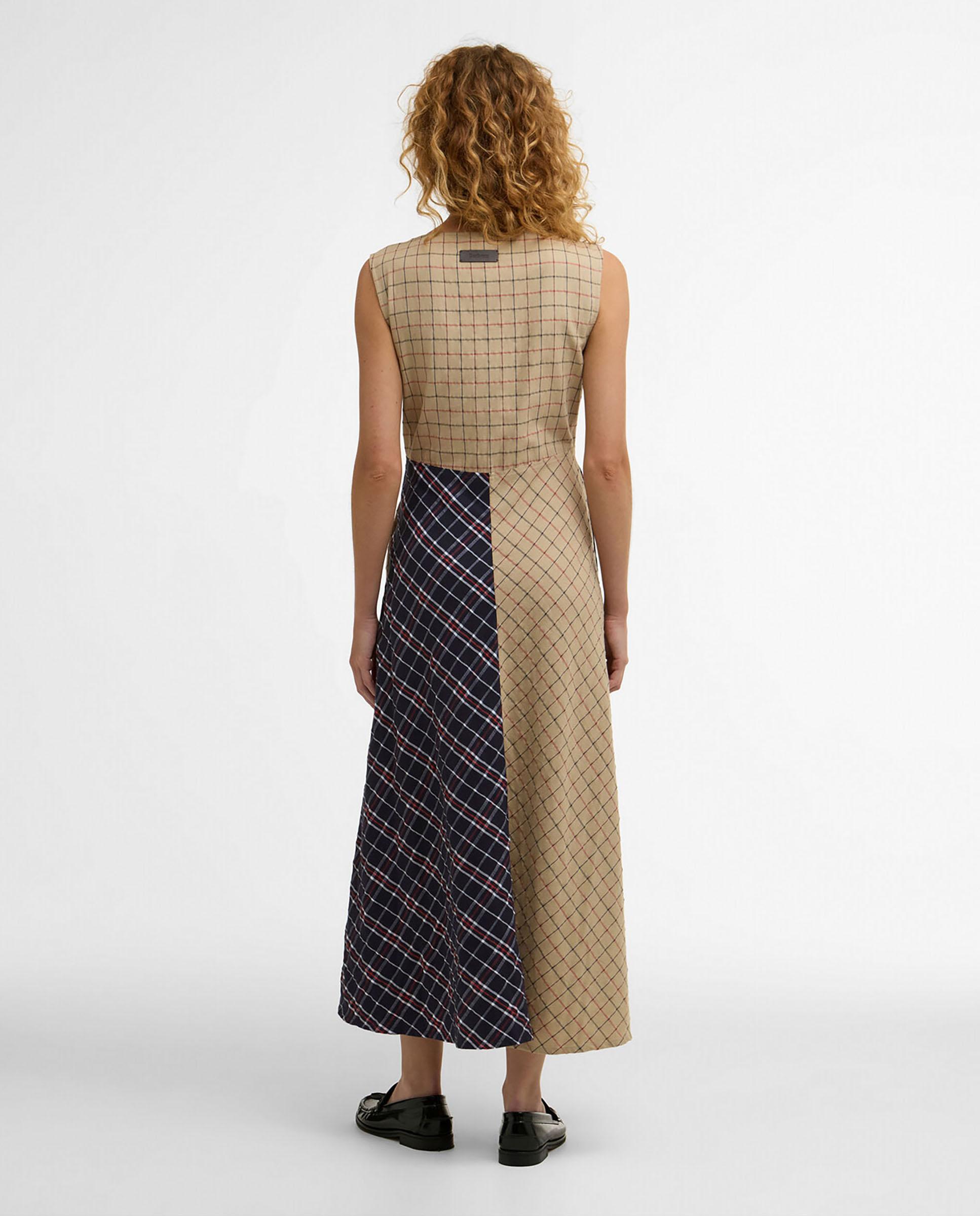 Vestido midi sin mangas y cuello redondo - Barbour - Multicolor Multicolor-2