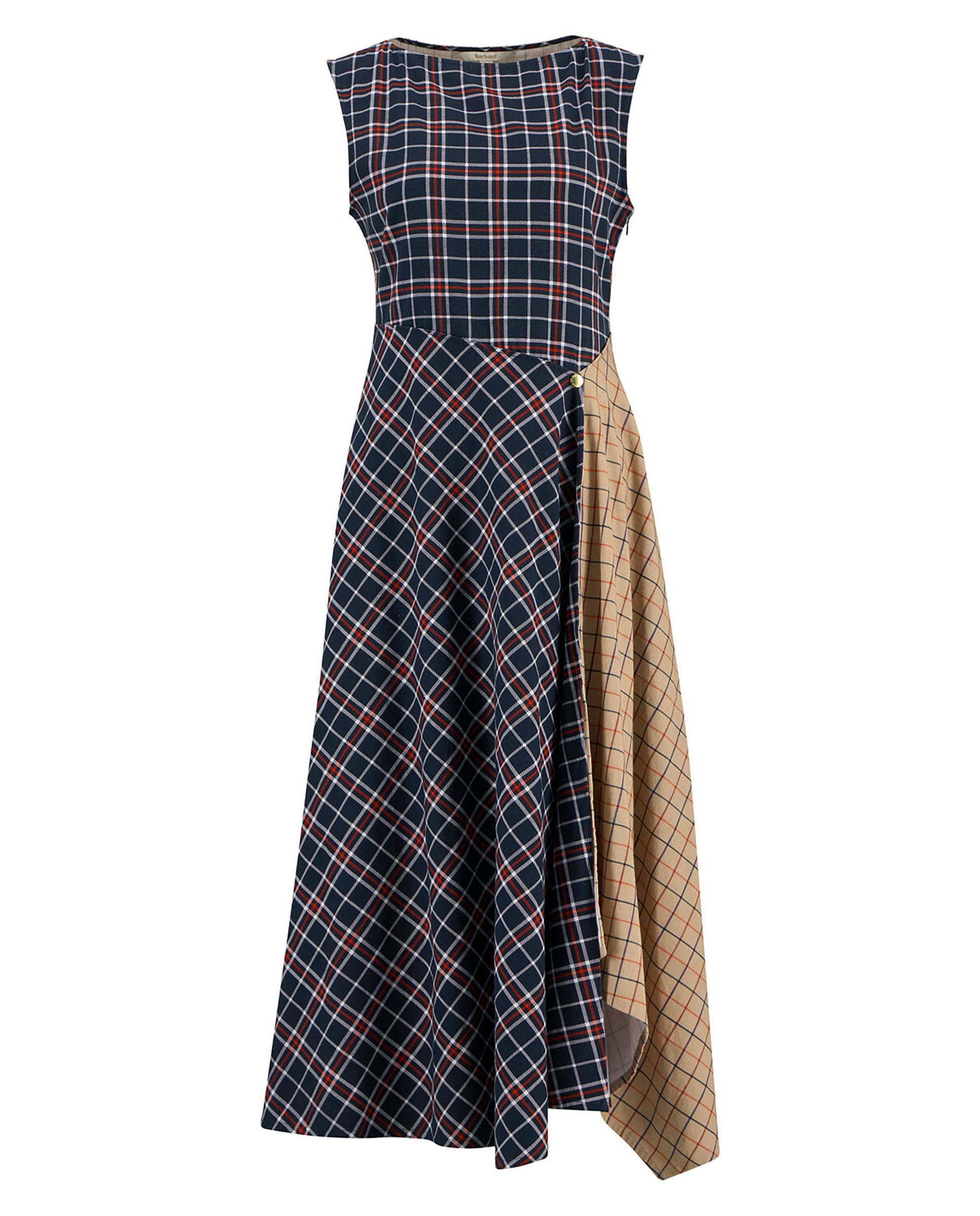 Vestido midi sin mangas y cuello redondo - Barbour - Multicolor Multicolor-6