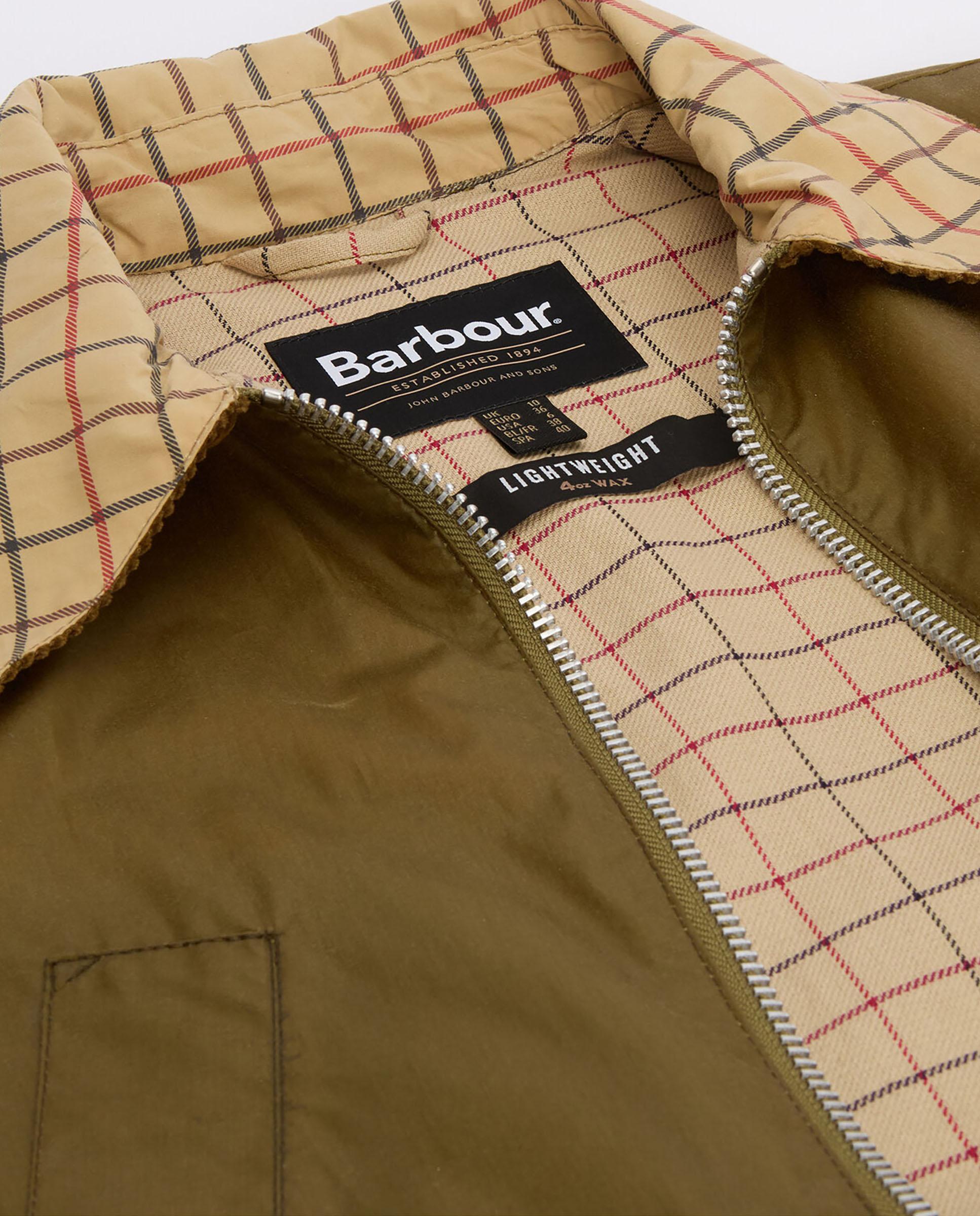 Cazadora Biker de mujer de corte recto cierre de cremallera y bolsillos delanteros - Barbour - Verde Oliva Verde Oliva-6
