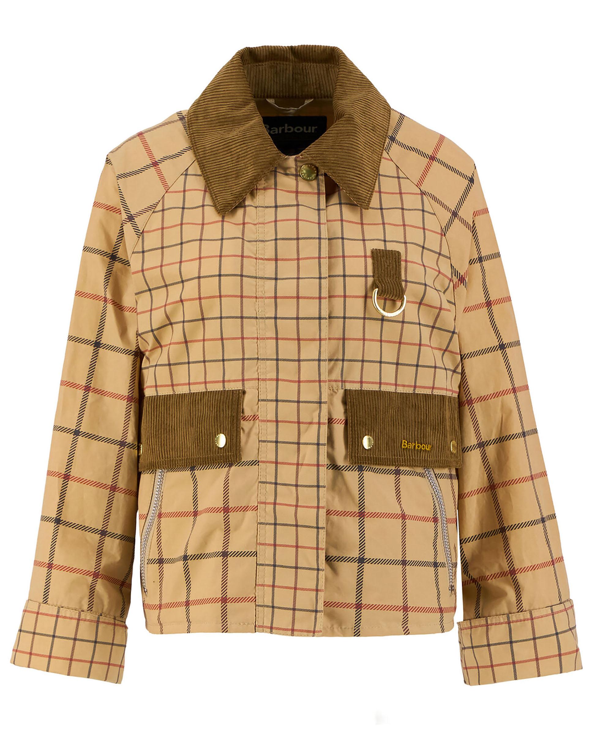 Chaqueta de mujer con cierre de cremallera y bolsillos tipo parche delanteros - Barbour - Marrón claro Marrón claro-7