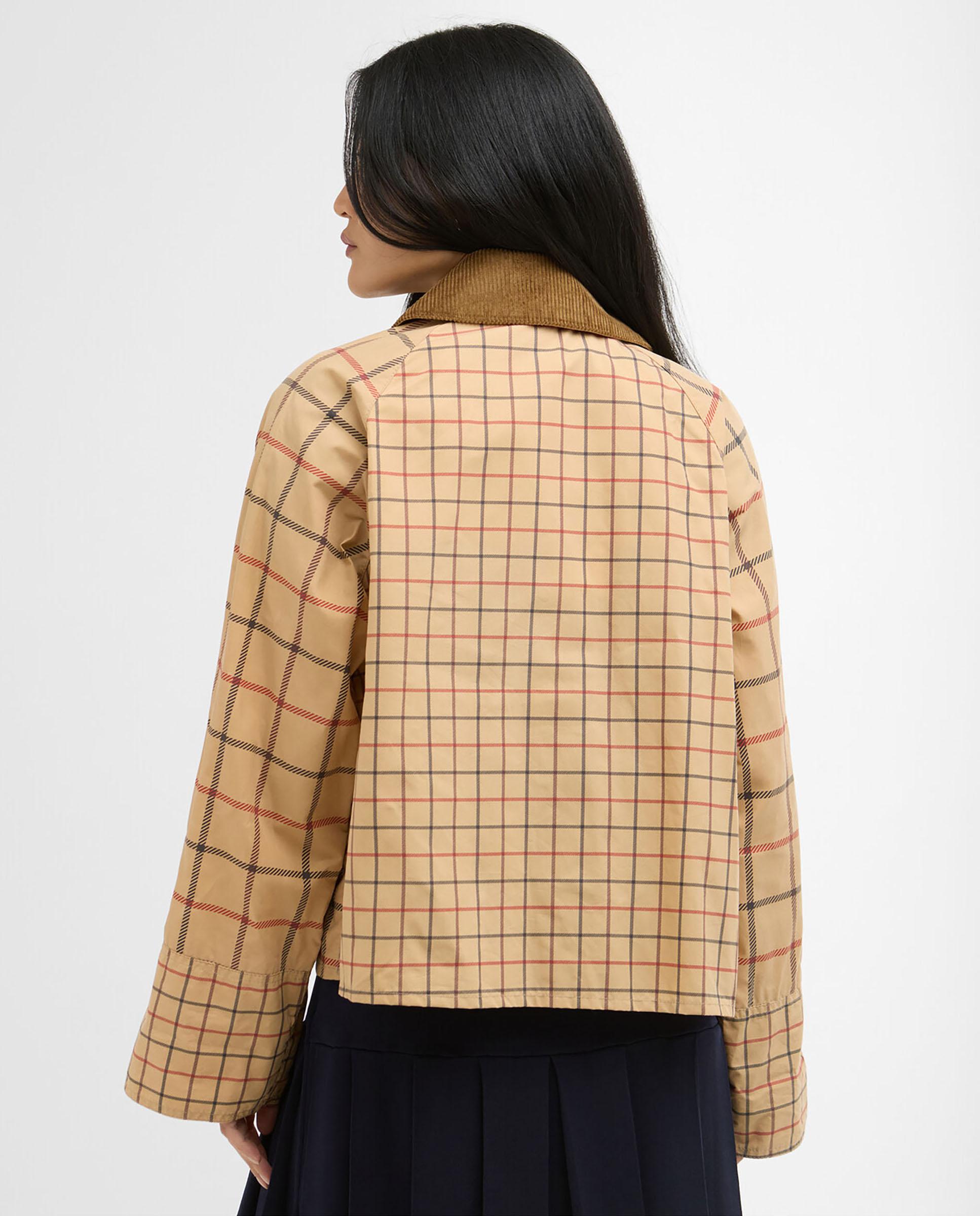 Chaqueta de mujer con cierre de cremallera y bolsillos tipo parche delanteros - Barbour - Marrón claro Marrón claro-3