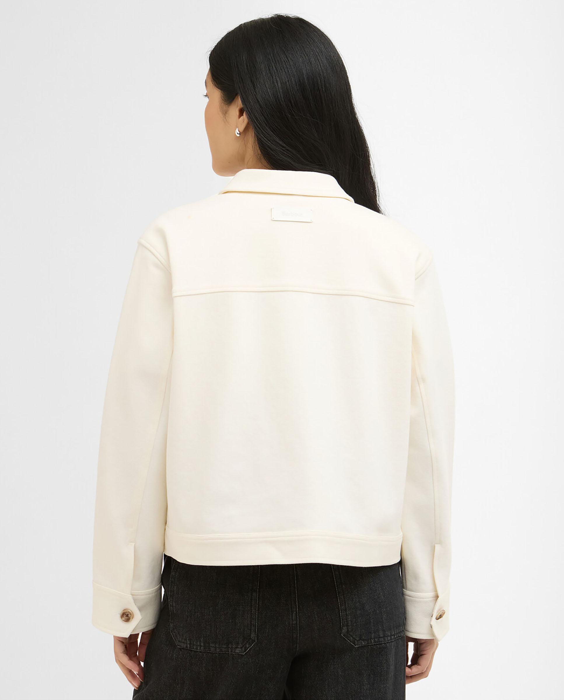 Sobrecamisa de mujer de corte holgado con bolsillos de parche asimétricos - Barbour - Beige Beige-2