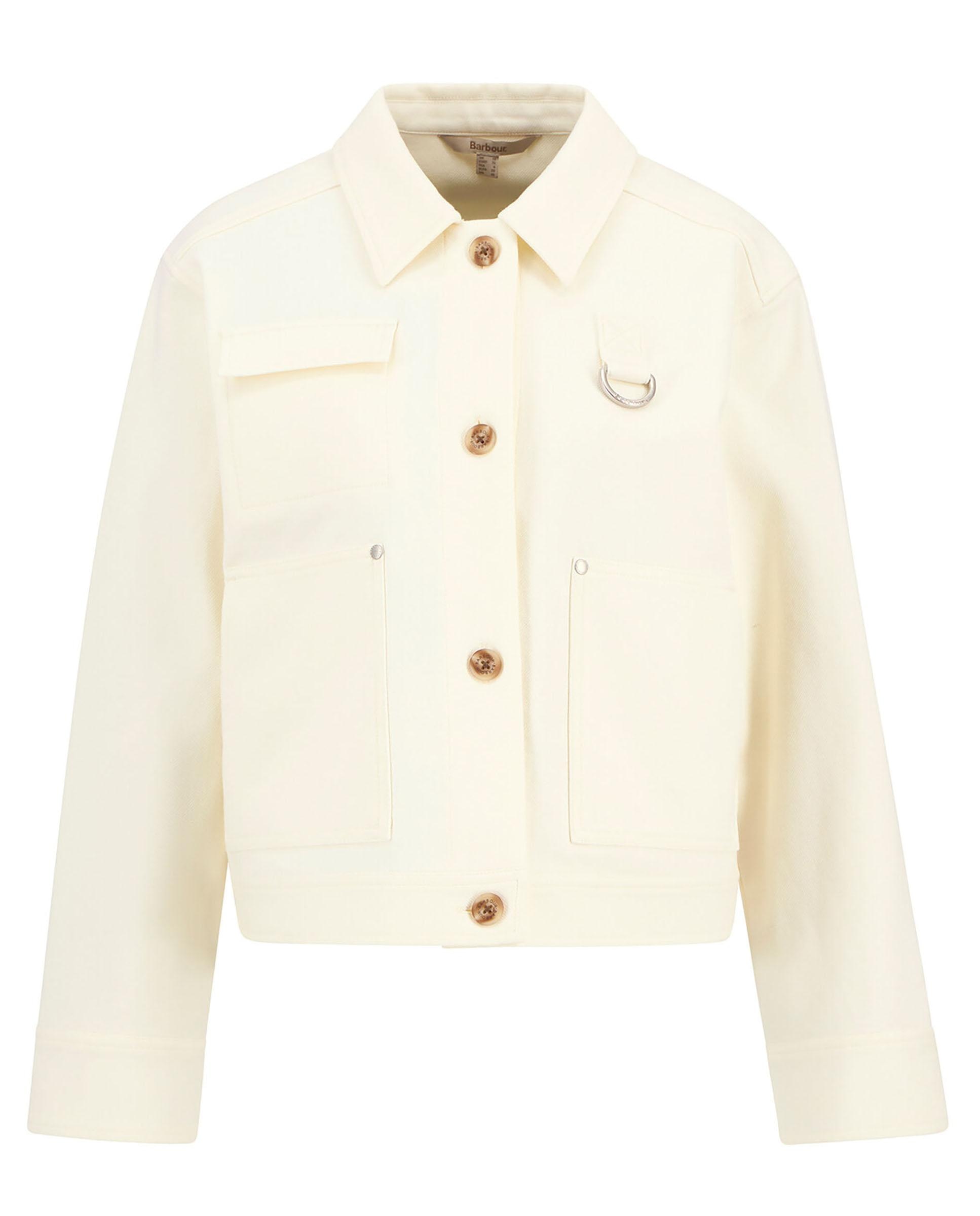 Sobrecamisa de mujer de corte holgado con bolsillos de parche asimétricos - Barbour - Beige Beige-7
