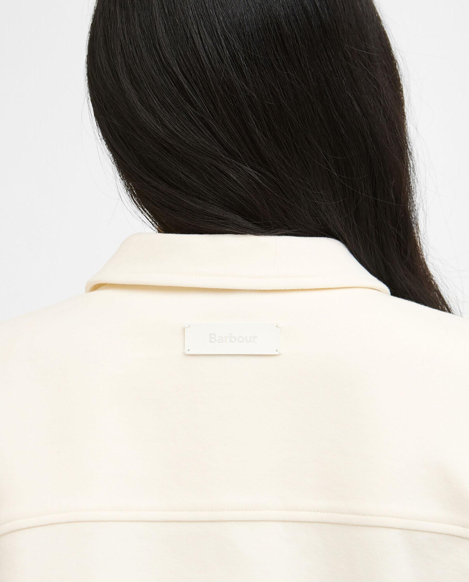 Sobrecamisa de mujer de corte holgado con bolsillos de parche asimétricos - Barbour - Beige Beige-4