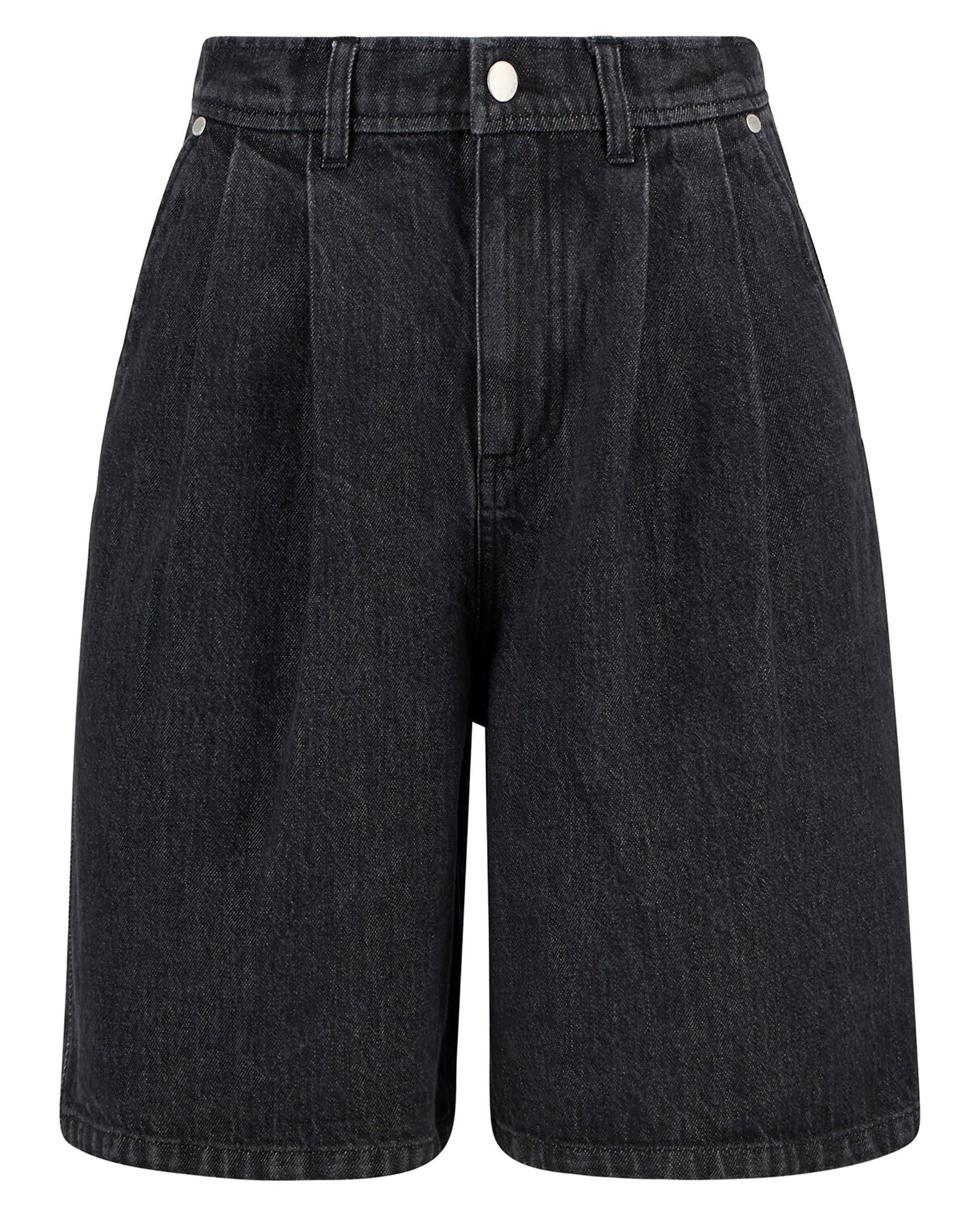Pantalones cortos de mujer con pliegues en la parte delantera y dos bolsillos traseros - Barbour - Negro Negro-6