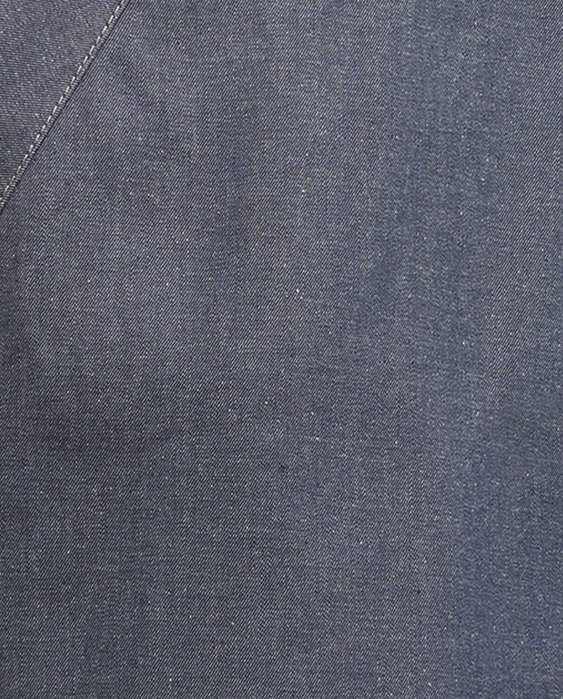 Parka de mujer con cierre combinado y bolsillos inclinados en el pecho y de parche con solapa - Barbour - Azul marino Azul marino-7
