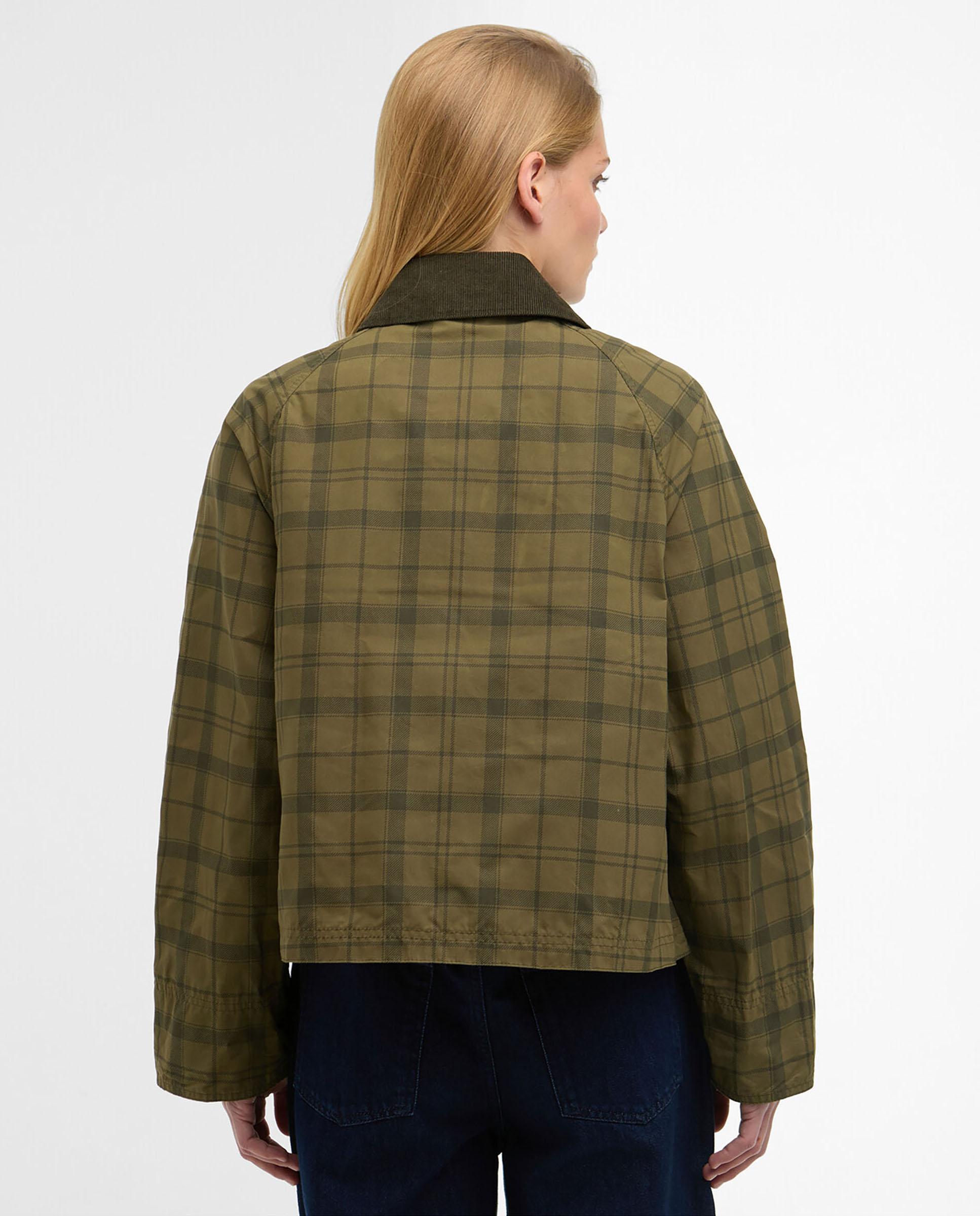 Chaqueta de mujer con cierre de cremallera y bolsillos tipo parche delanteros - Barbour - Verde Oliva Verde Oliva-2