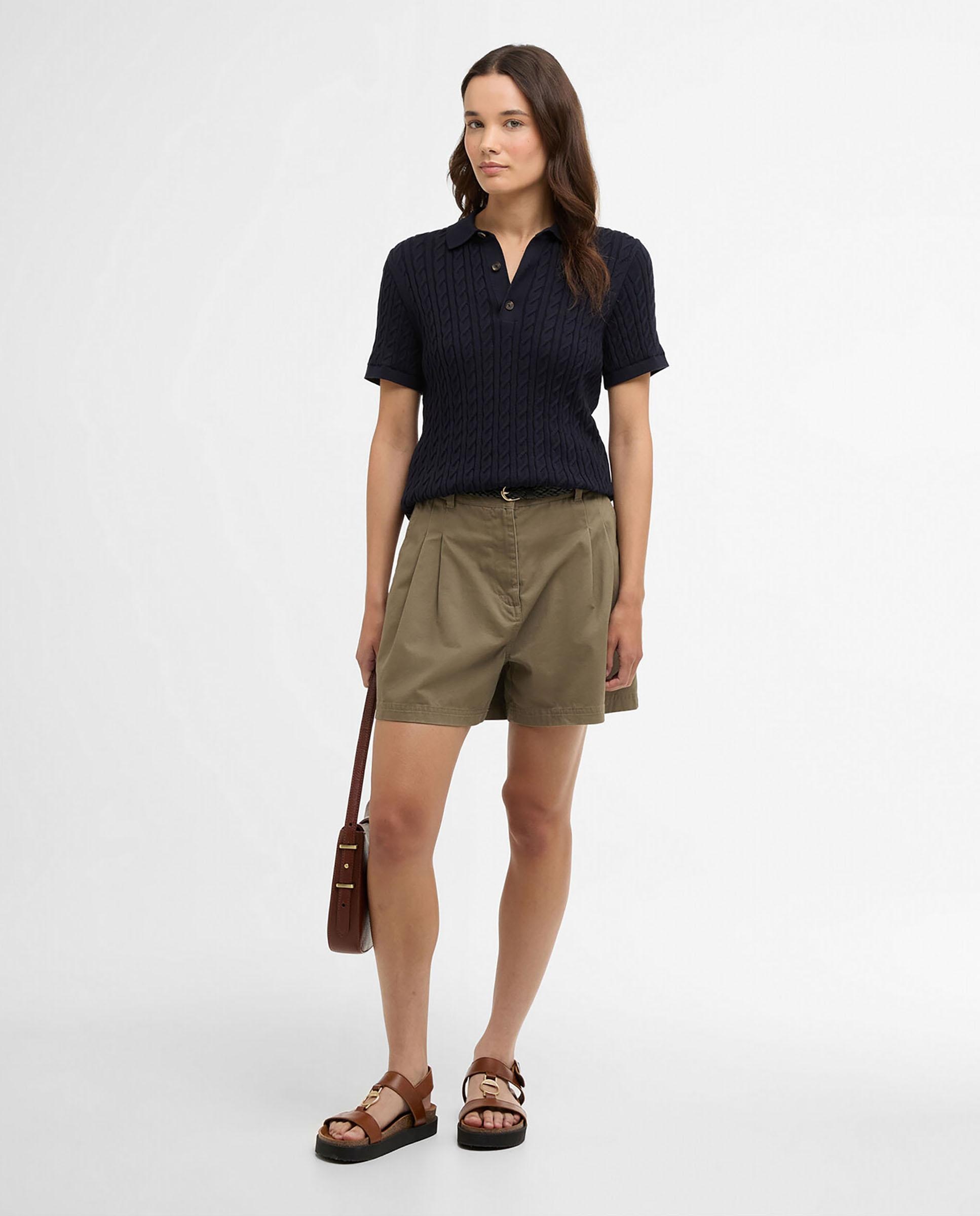 Polo de mujer de manga corta y cuello clásico - Barbour - Azul marino Azul marino-3