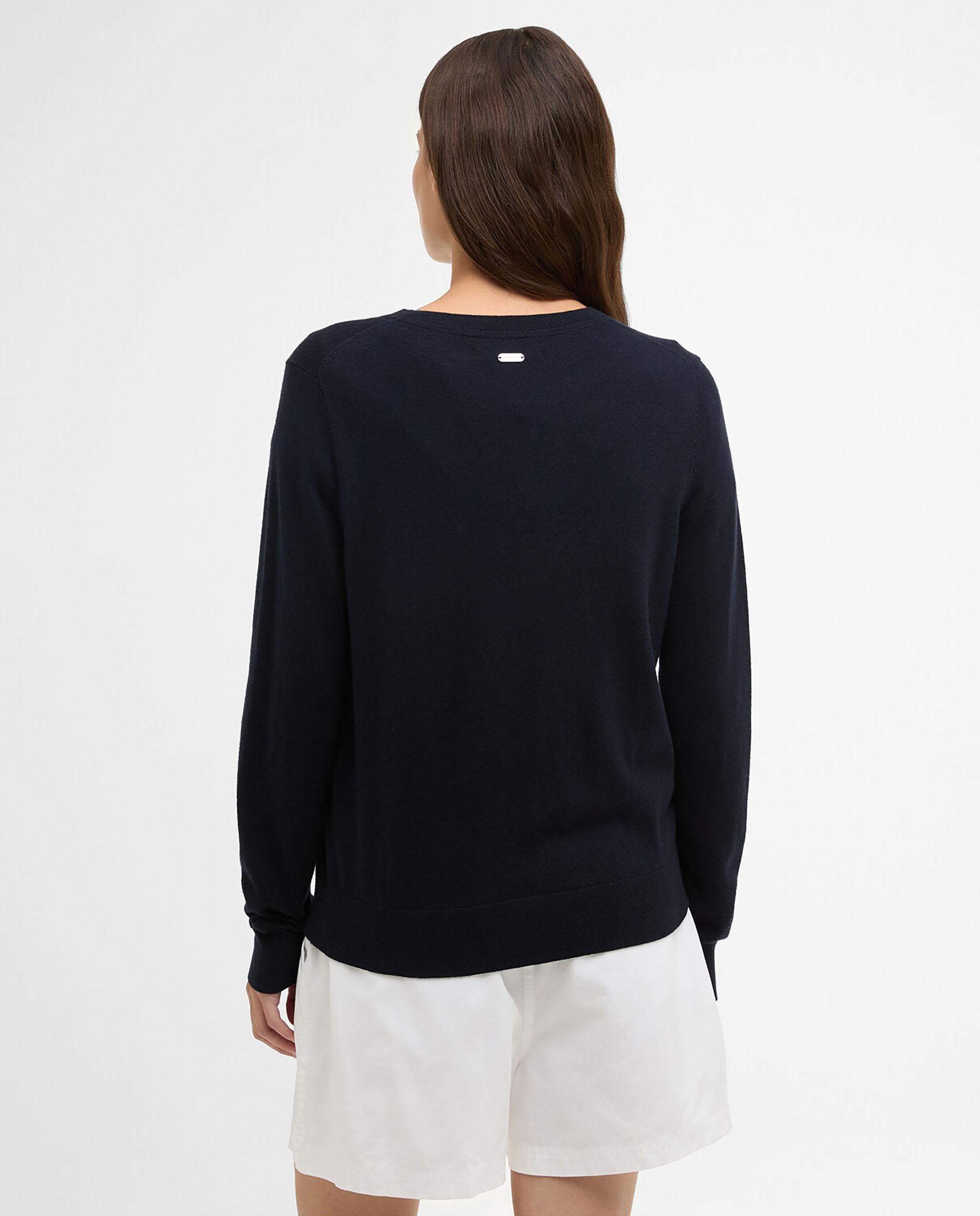 Jersey de mujer de manga larga y cuello redondo - Barbour - Azul marino Azul marino-2