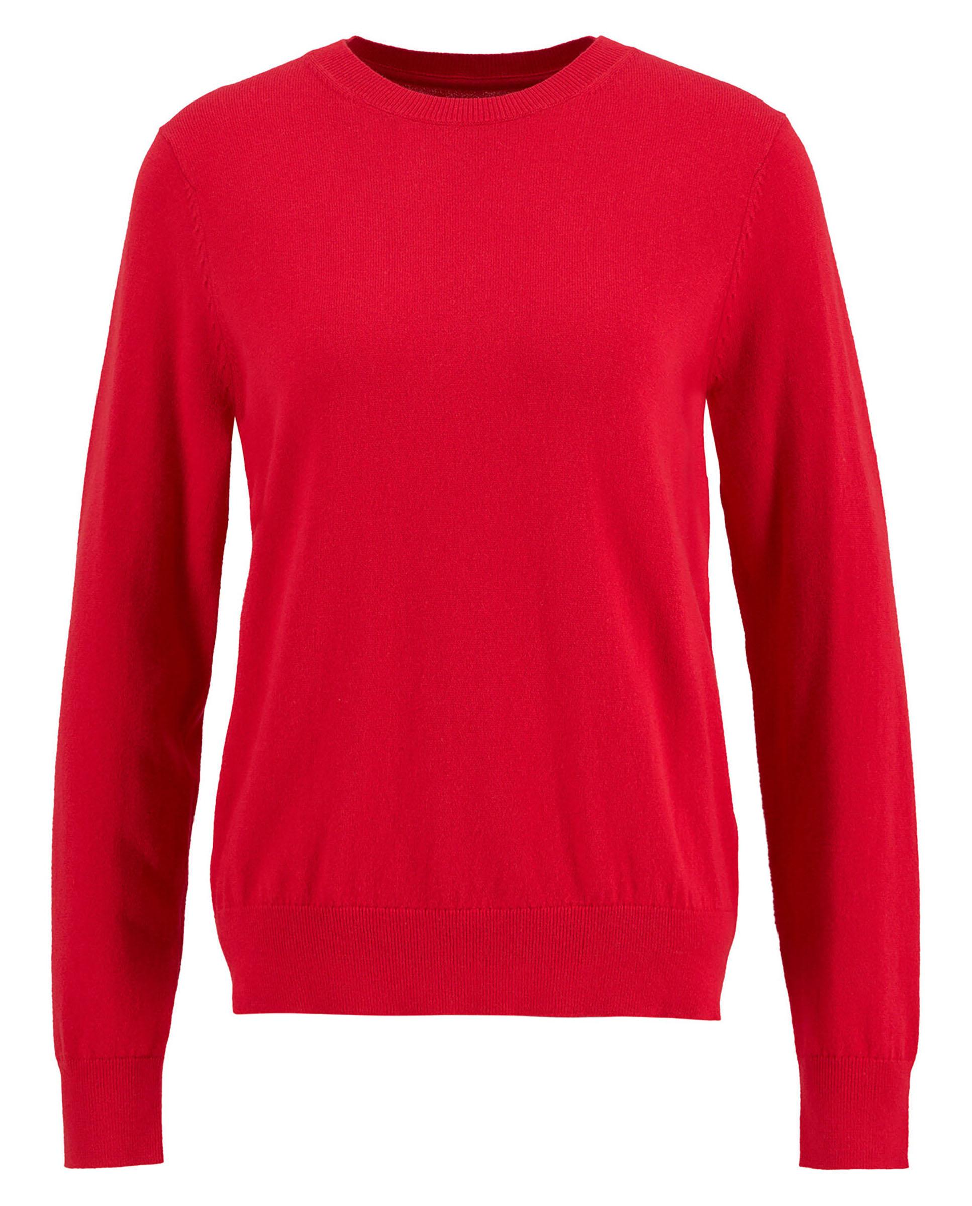 Jersey de mujer de manga larga y cuello redondo - Barbour - Rojo Rojo-6