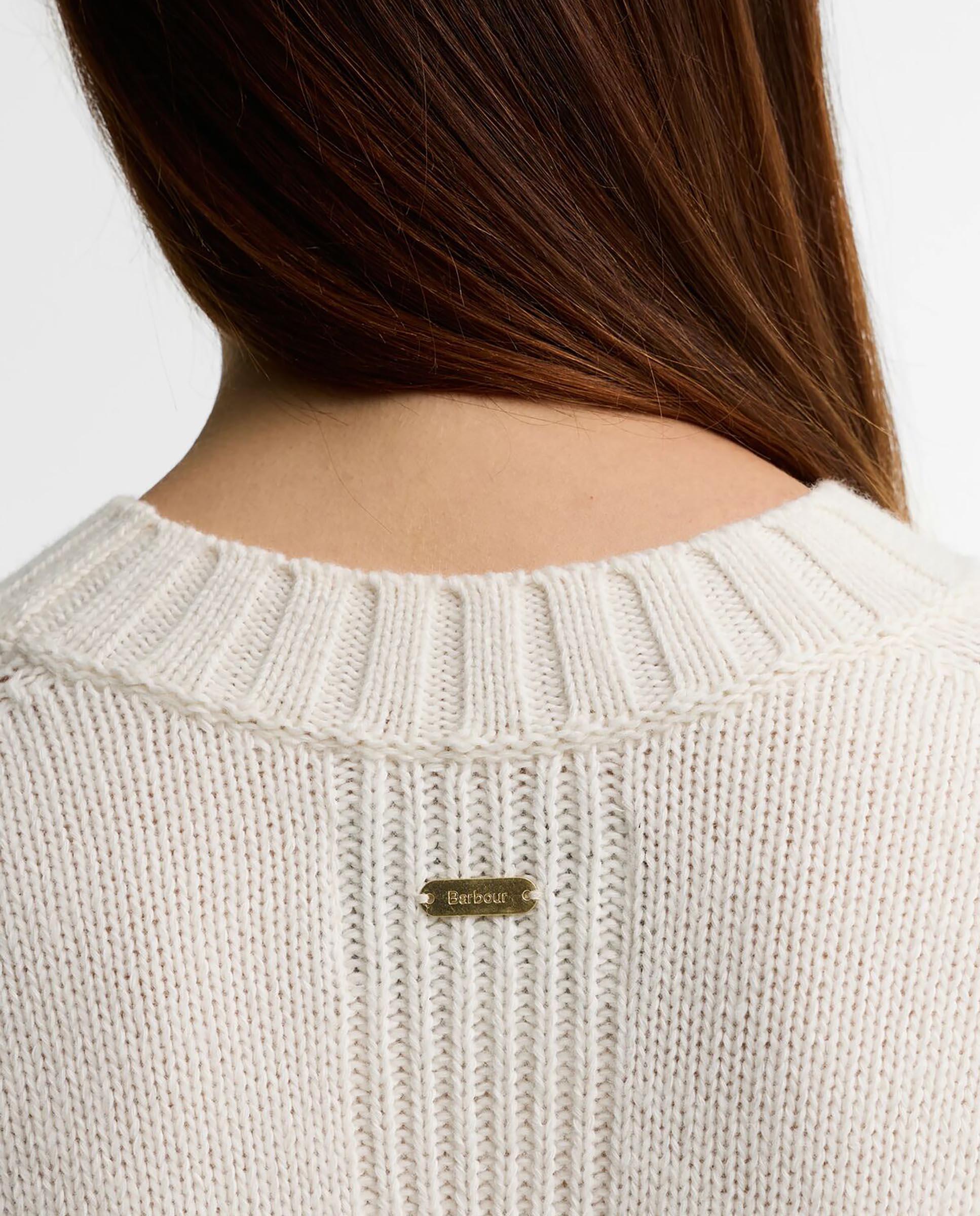 Jersey de mujer gaia de cuello redondo - Barbour - Natural Natural-5