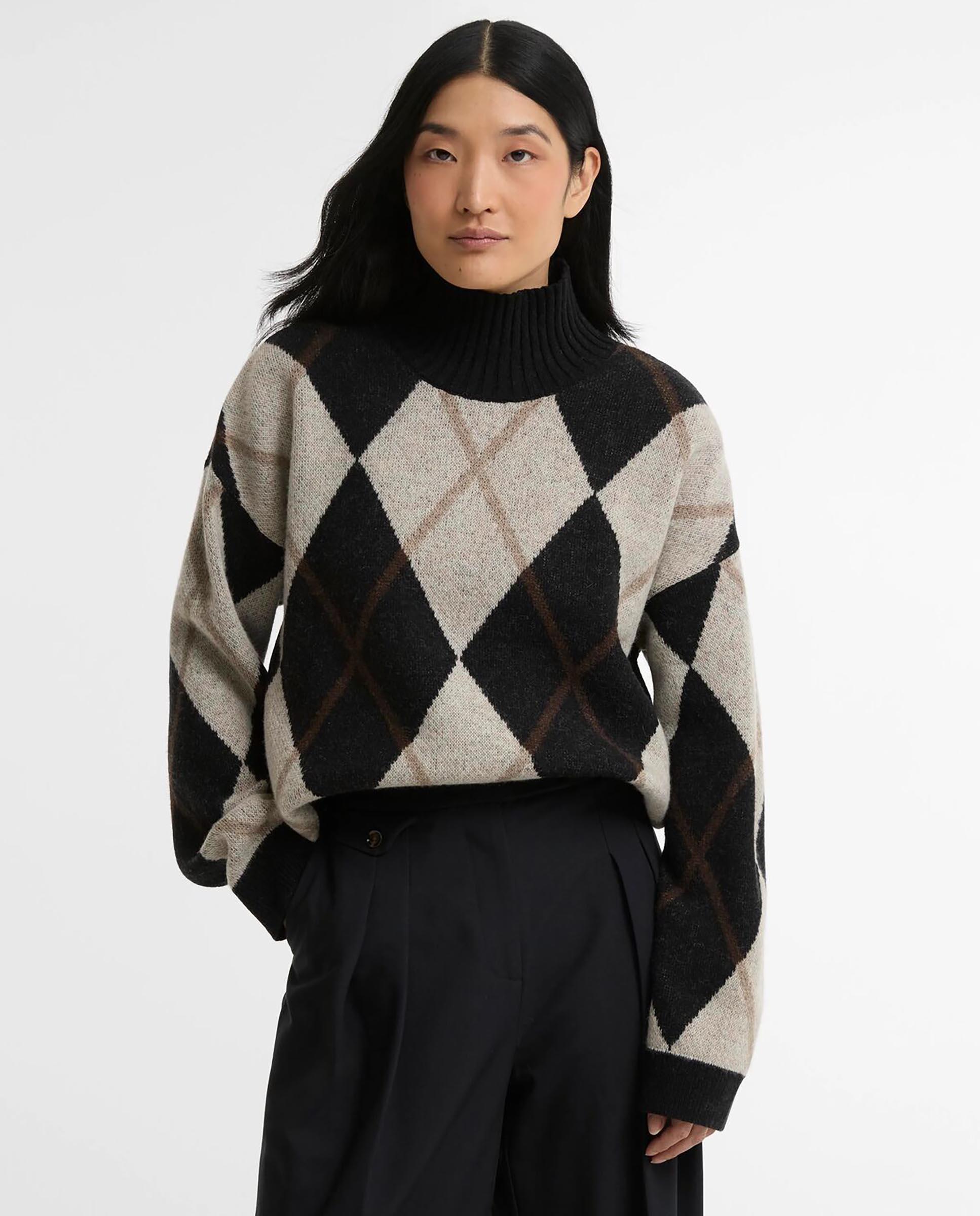 Imagen 1 de Jersey de mujer estampado de rombos marlow con lana Multicolor