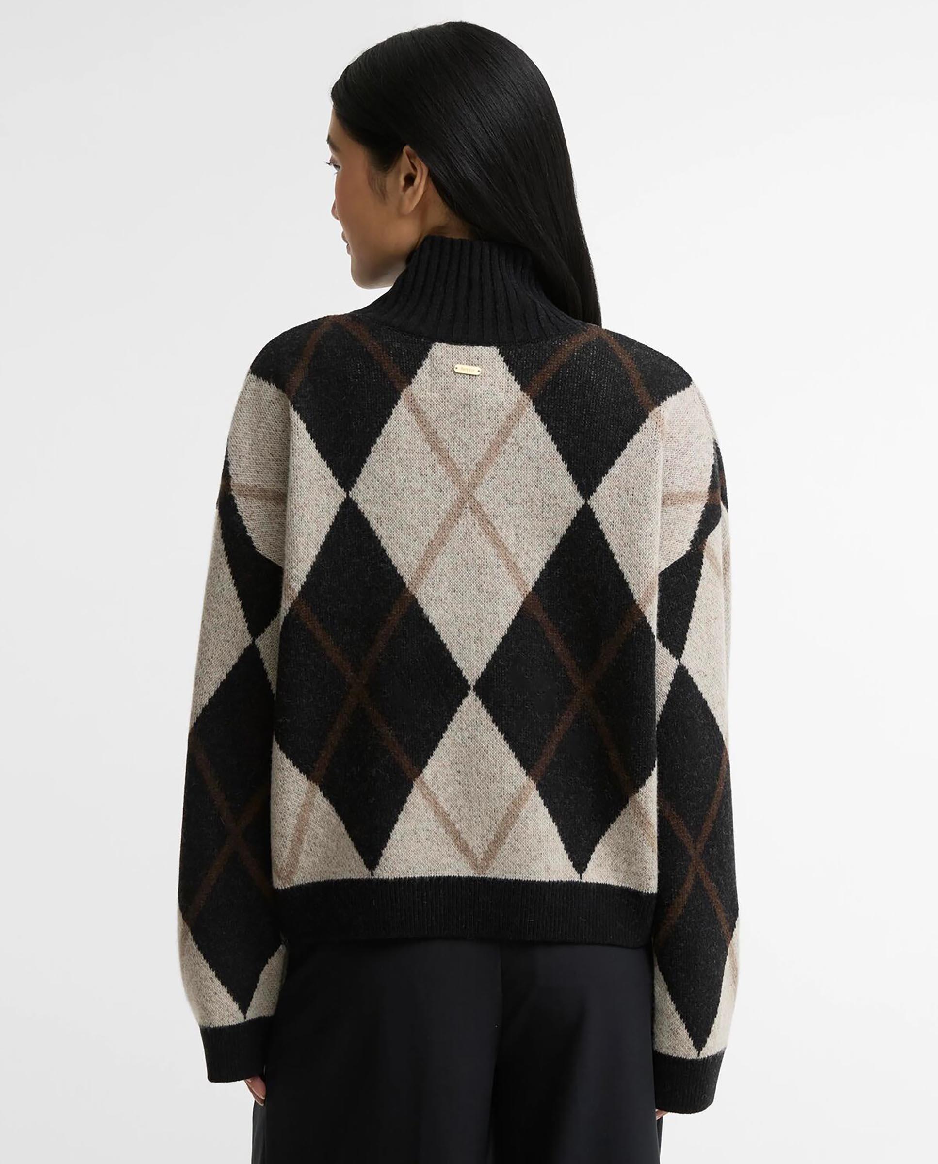 Imagen 3 de Jersey de mujer estampado de rombos marlow con lana - Barbour - Multicolor Multicolor