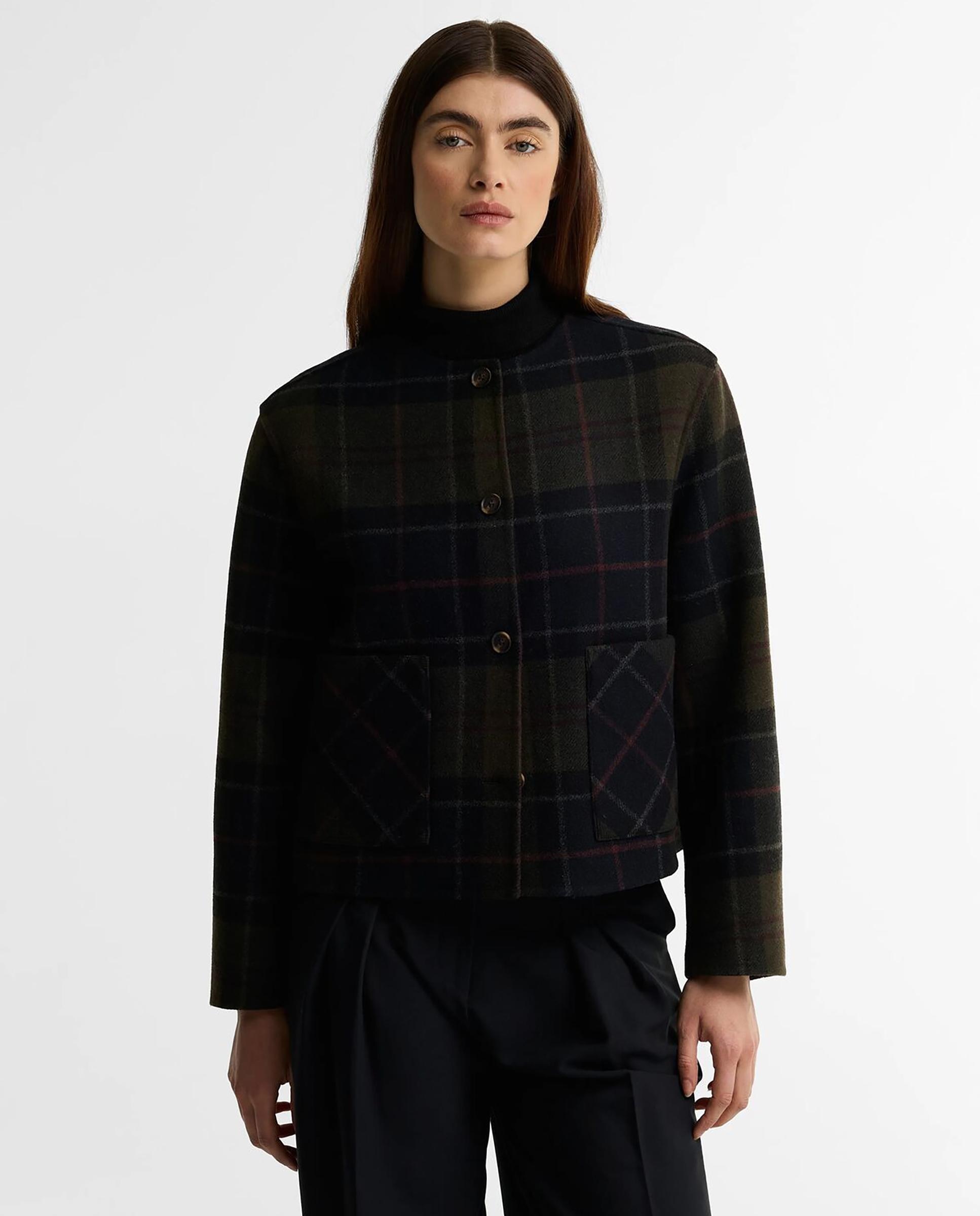 Imagen 1 de Sobrecamisa de mujer de lana marlow tartan con bolsillos delanteros Multicolor