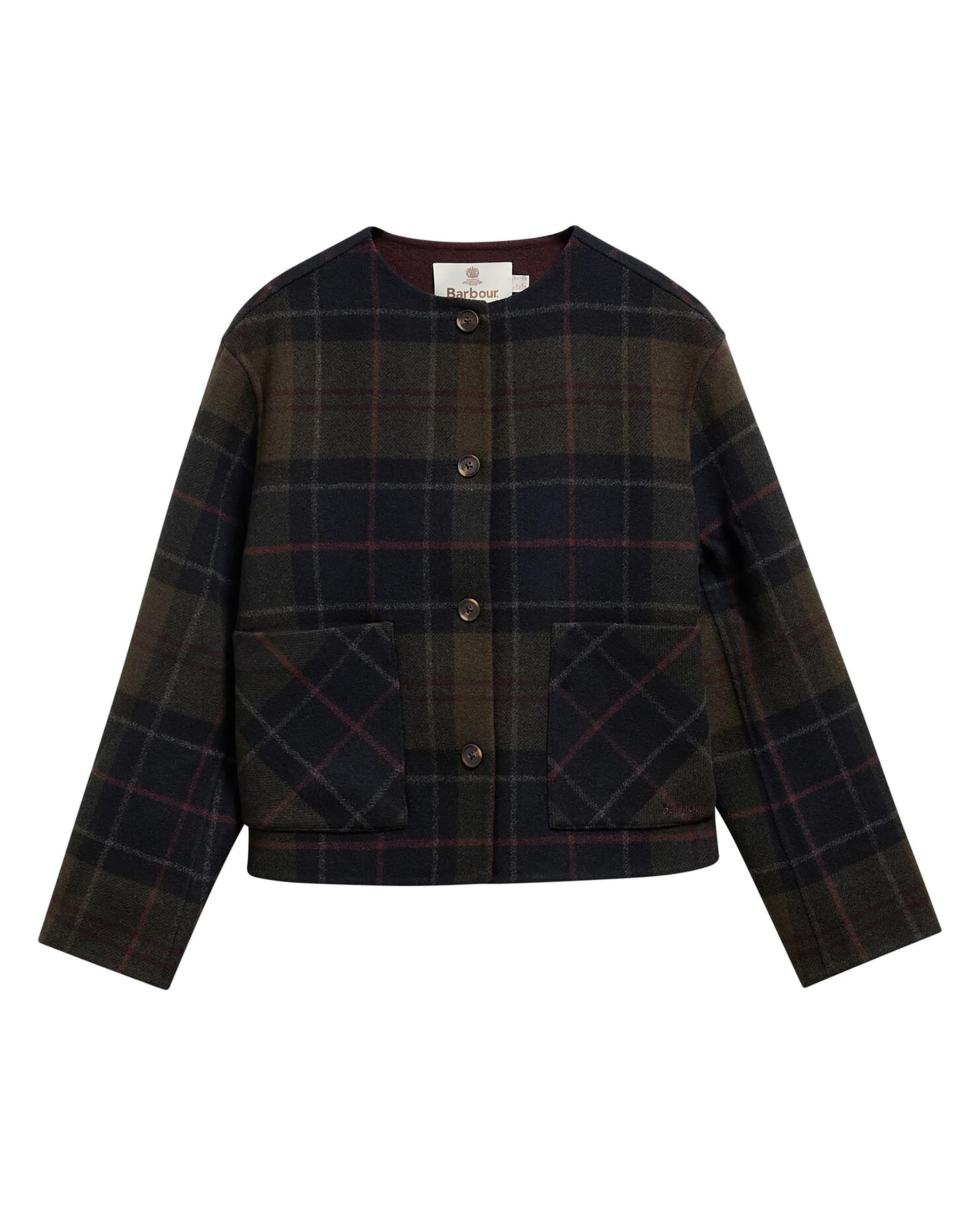 Imagen 5 de Sobrecamisa de mujer de lana marlow tartan con bolsillos delanteros - Barbour - Multicolor Multicolor