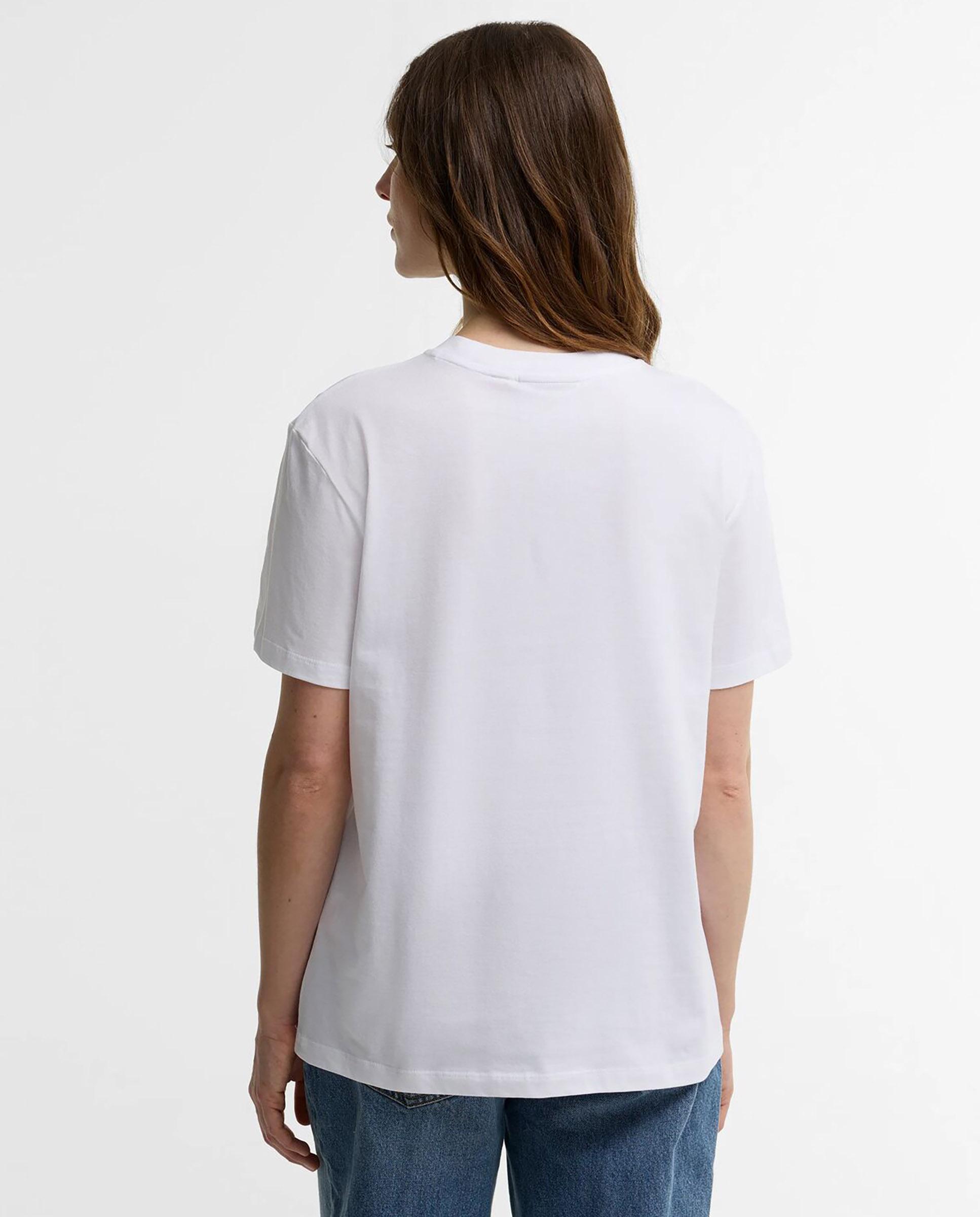 Camiseta de mujer mariana graphic con estampado de perro - Barbour - Blanco Blanco-3