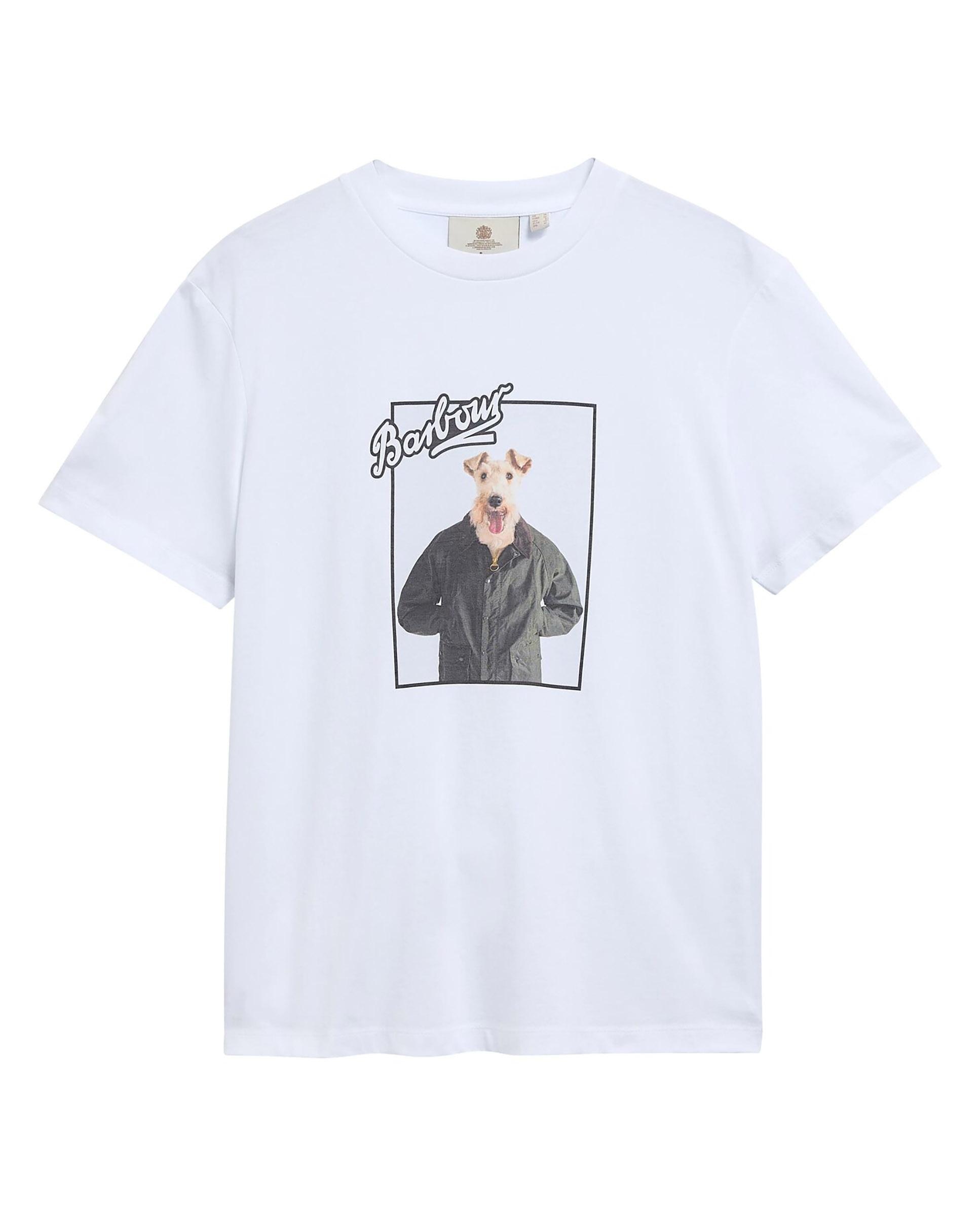 Camiseta de mujer mariana graphic con estampado de perro - Barbour - Blanco Blanco-5