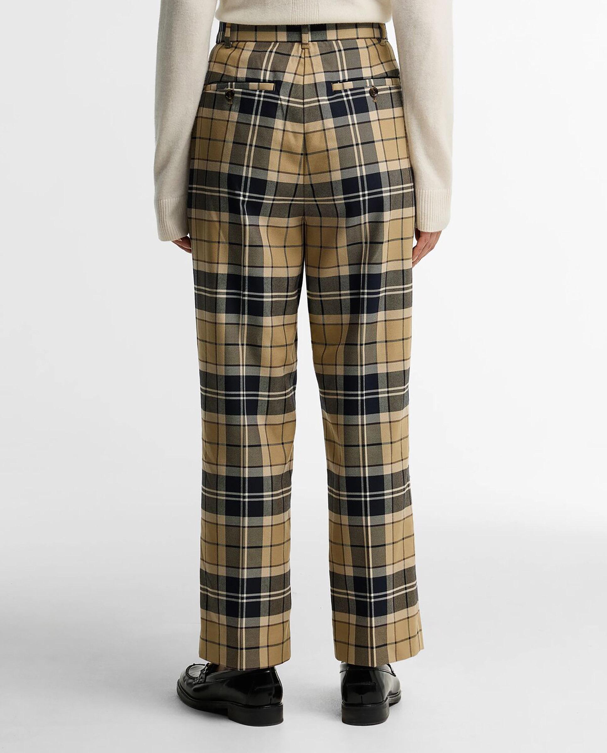 Pantalones anchos de mujer delilah con estampado de tartán - Barbour - Multicolor Multicolor-3