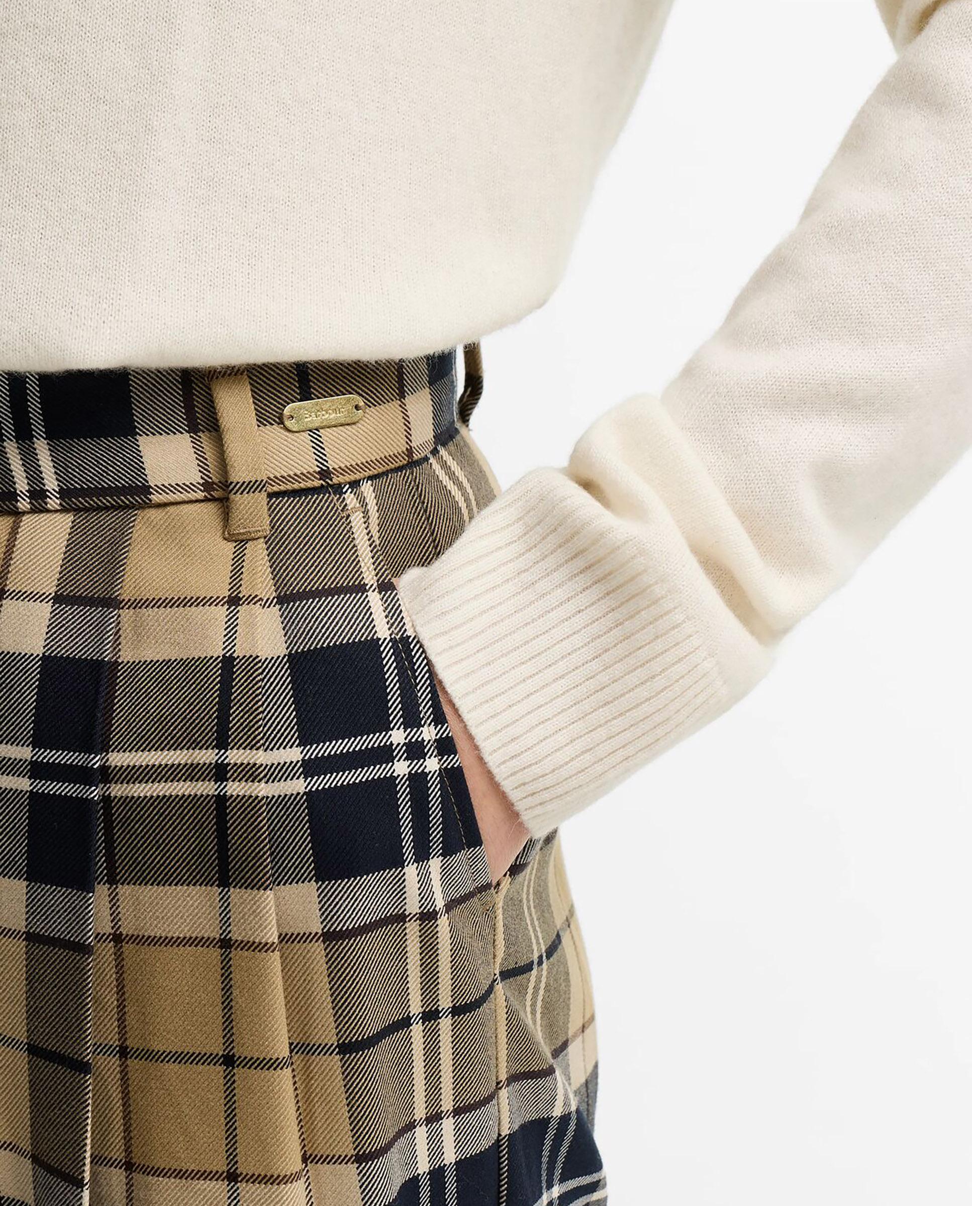 Pantalones anchos de mujer delilah con estampado de tartán - Barbour - Multicolor Multicolor-4