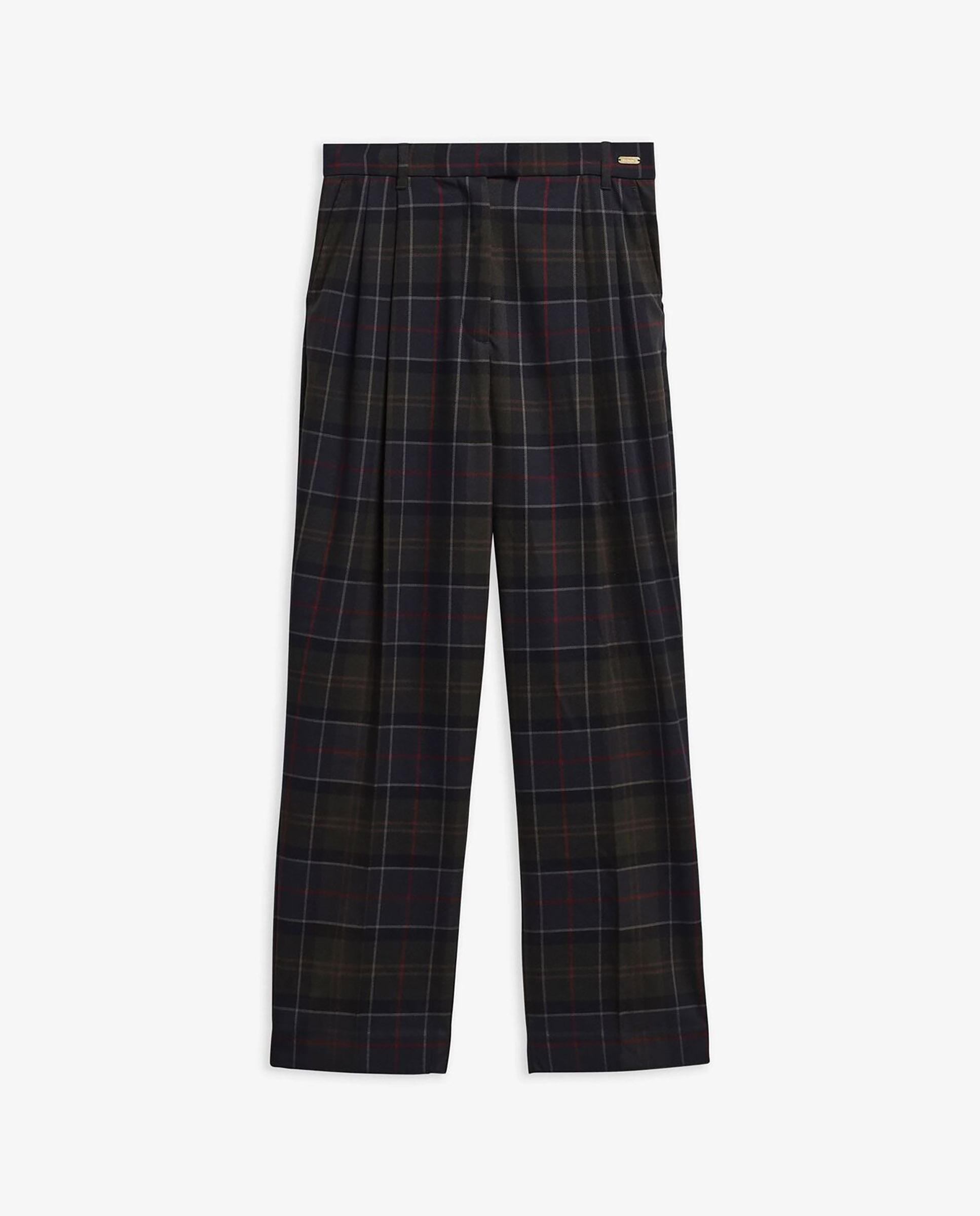 Pantalones rectos de mujer delilah con estampado de tartán - Barbour - Multicolor Multicolor-4