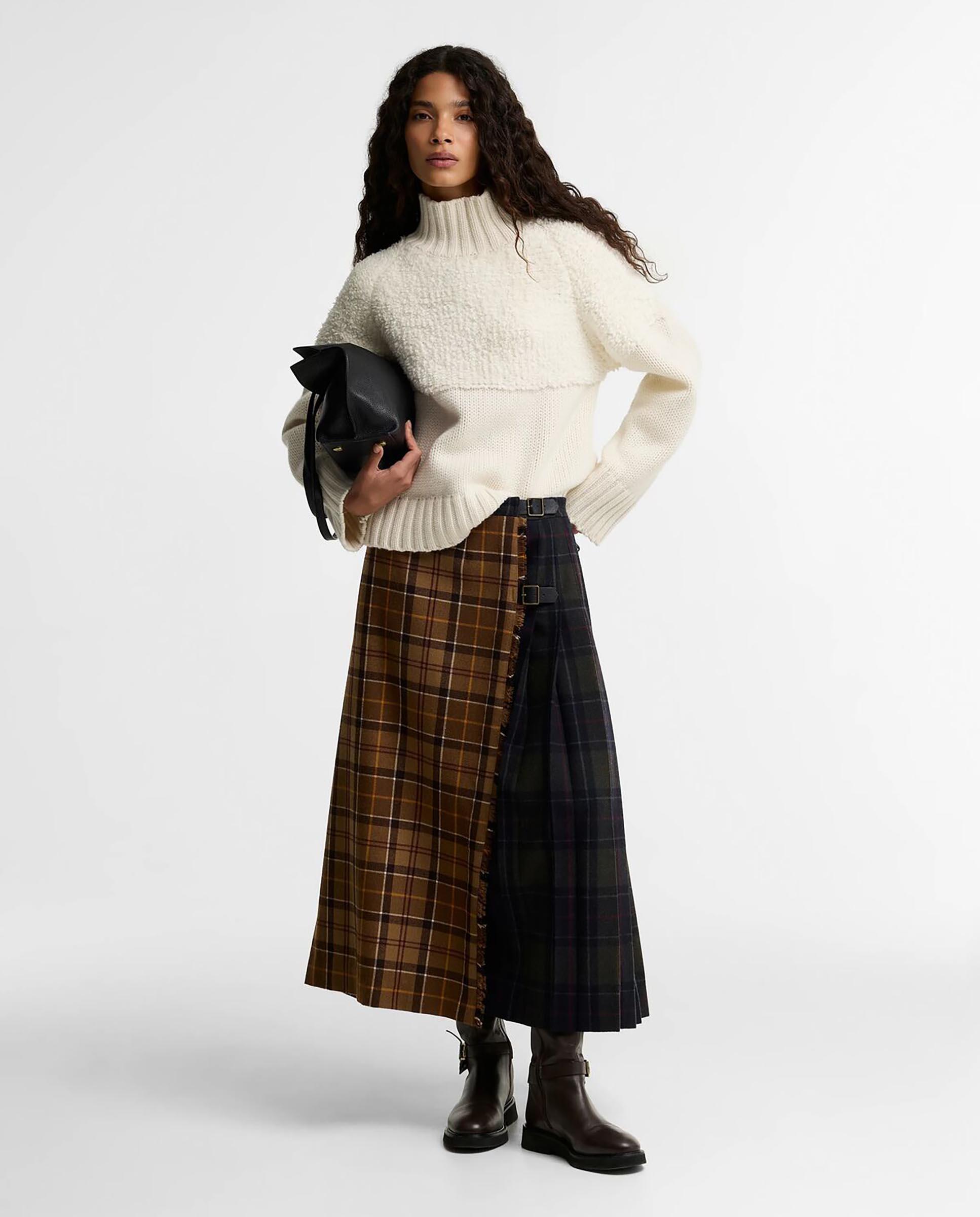 Imagen 2 de Jersey de mujer rothley de cuello alto con lana - Barbour - Natural Natural