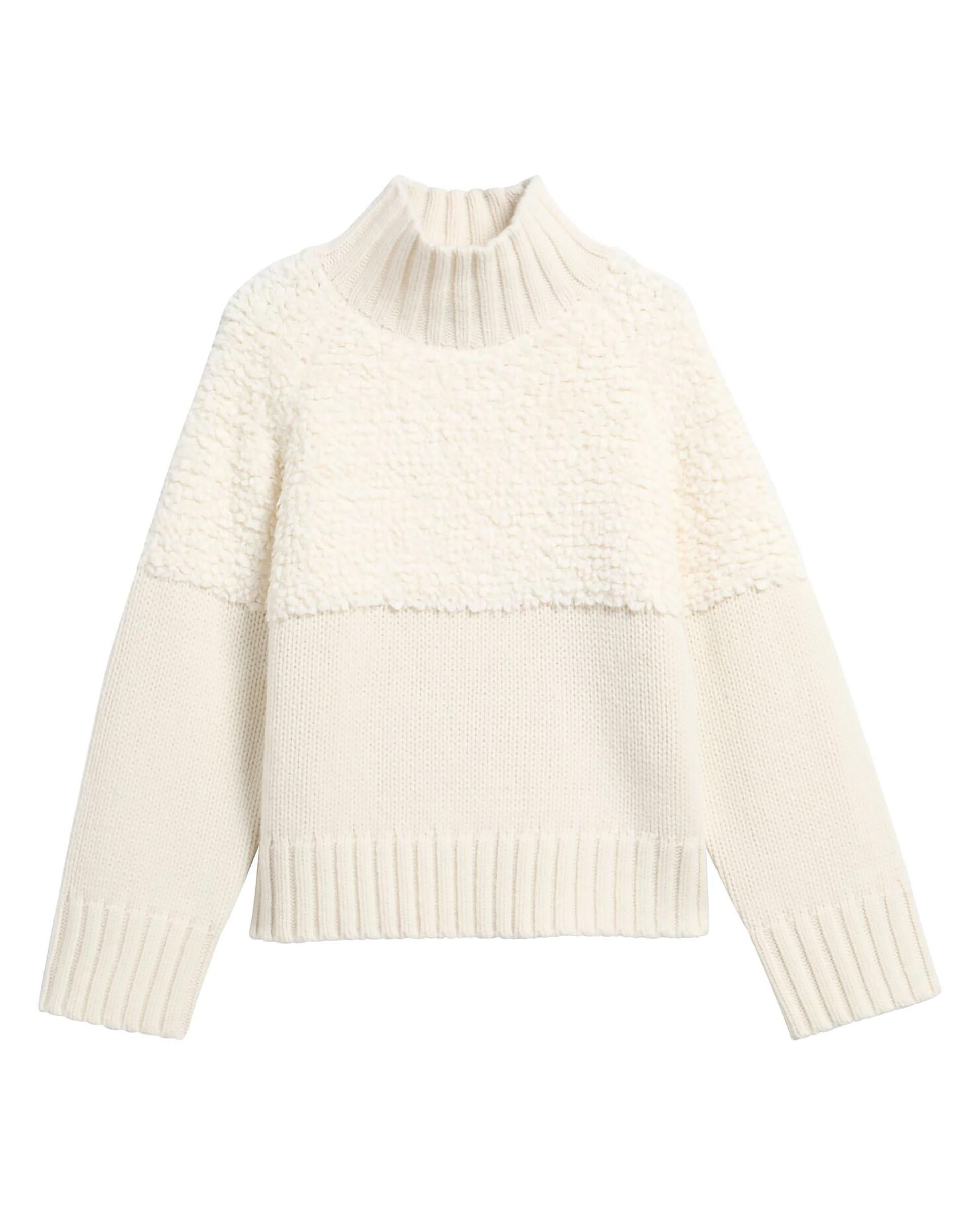 Imagen 5 de Jersey de mujer rothley de cuello alto con lana - Barbour - Natural Natural