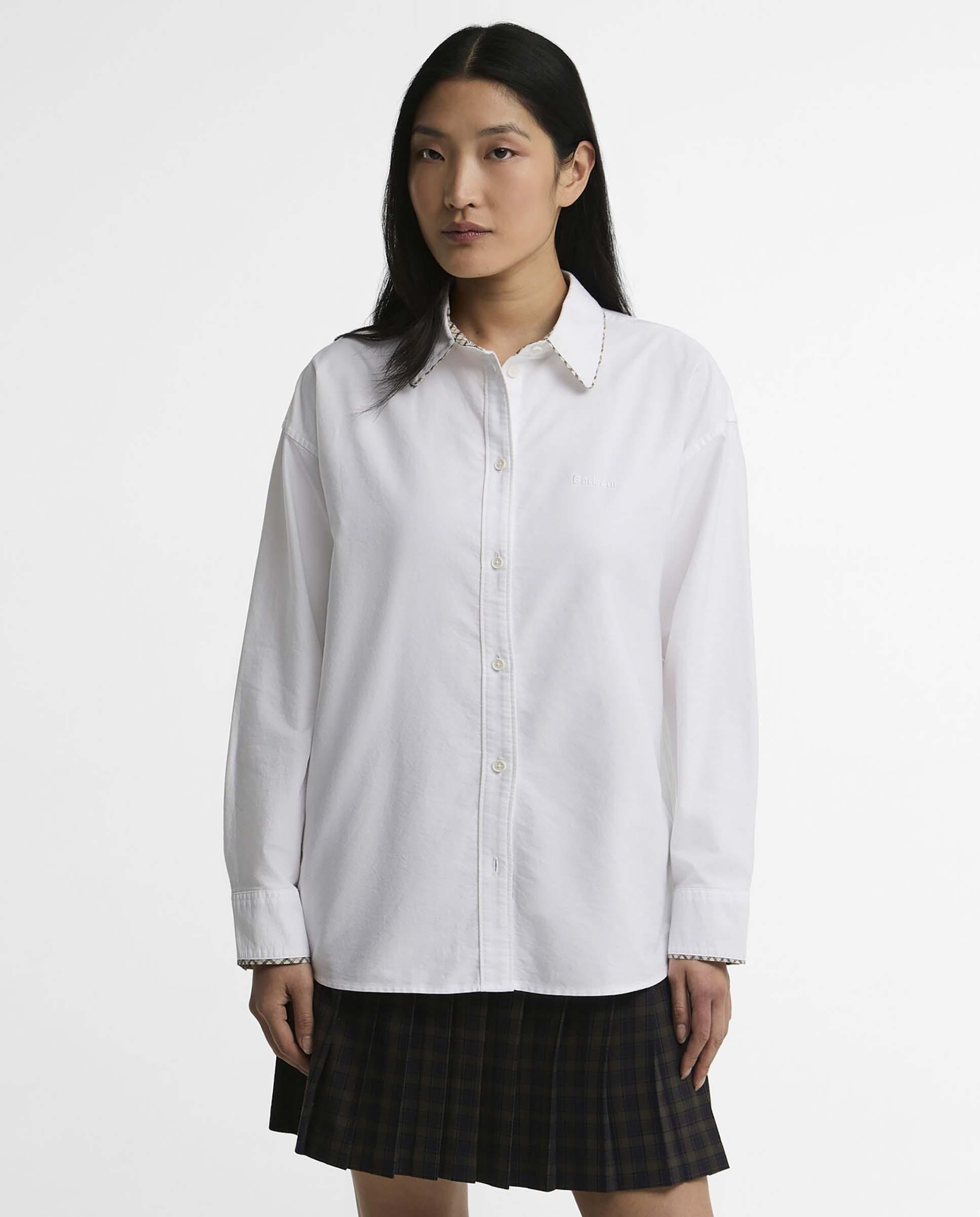 Imagen 0 de Camisa de mujer oxford alverstone relaxed de manga larga Blanco