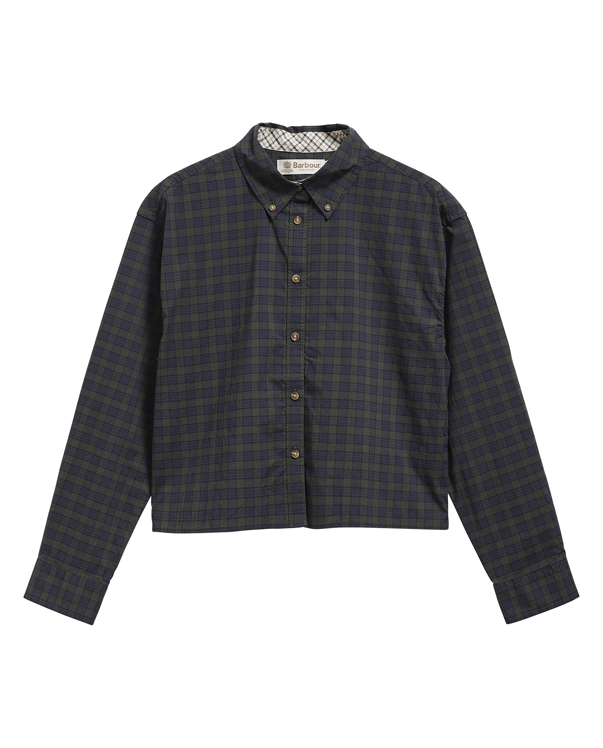 Camisa de mujer ravenshill con logotipo - Barbour - Marrón Marrón-7