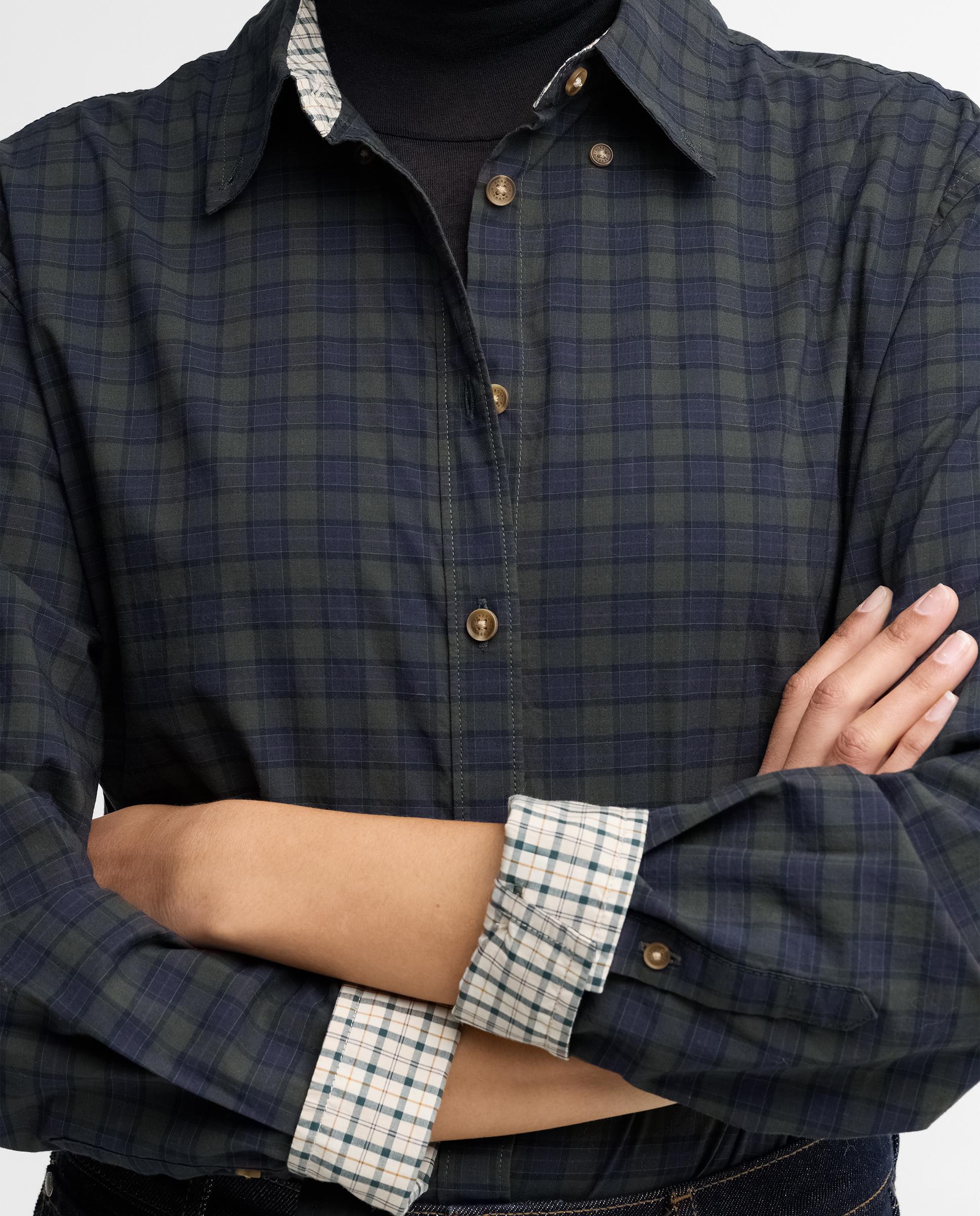 Camisa de mujer ravenshill con logotipo - Barbour - Marrón Marrón-5