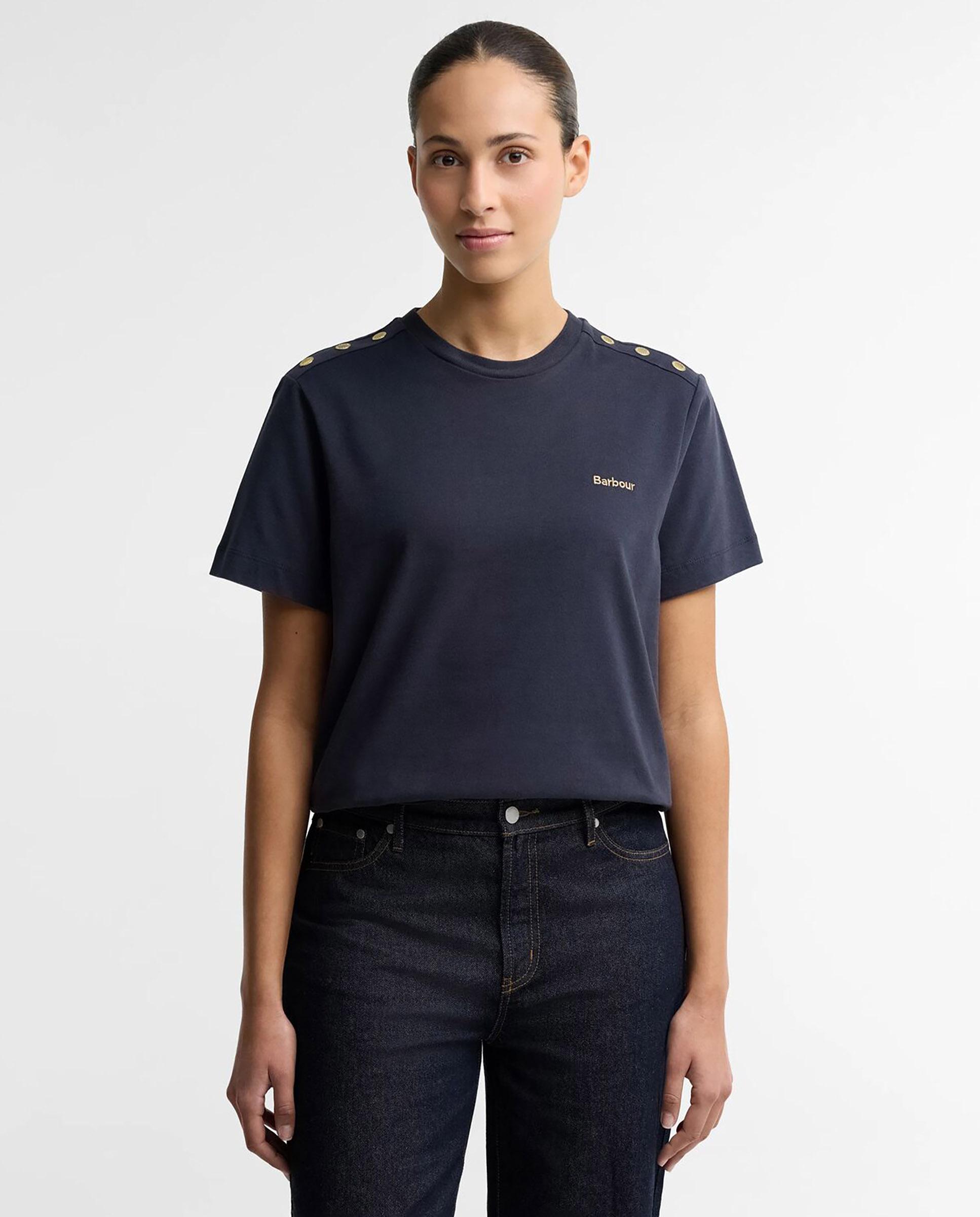 Imagen 0 de Camiseta de mujer alverstone de manga corta con logo Azul marino