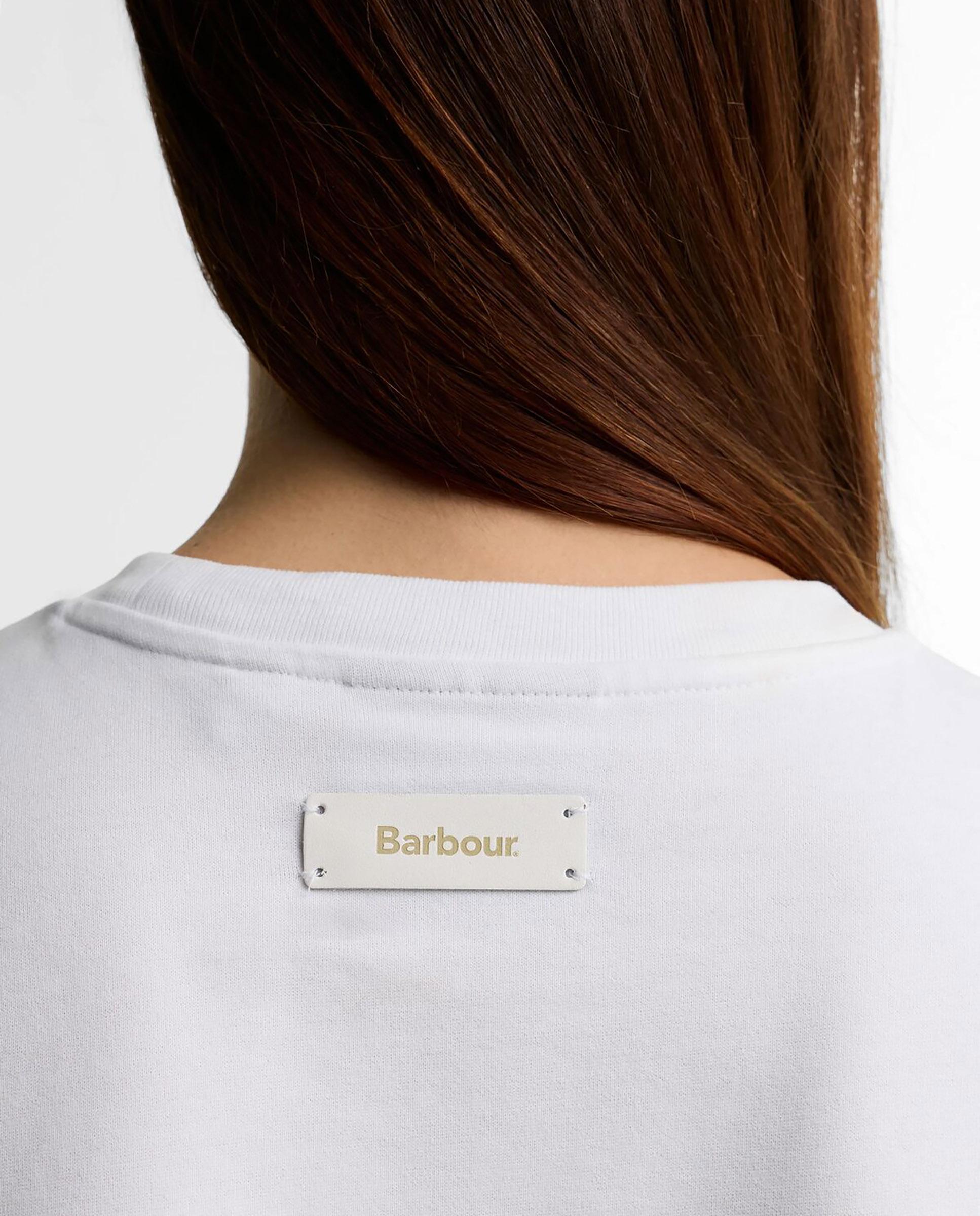 Camiseta de mujer alverstone de manga corta con logo - Barbour - Blanco Blanco-5