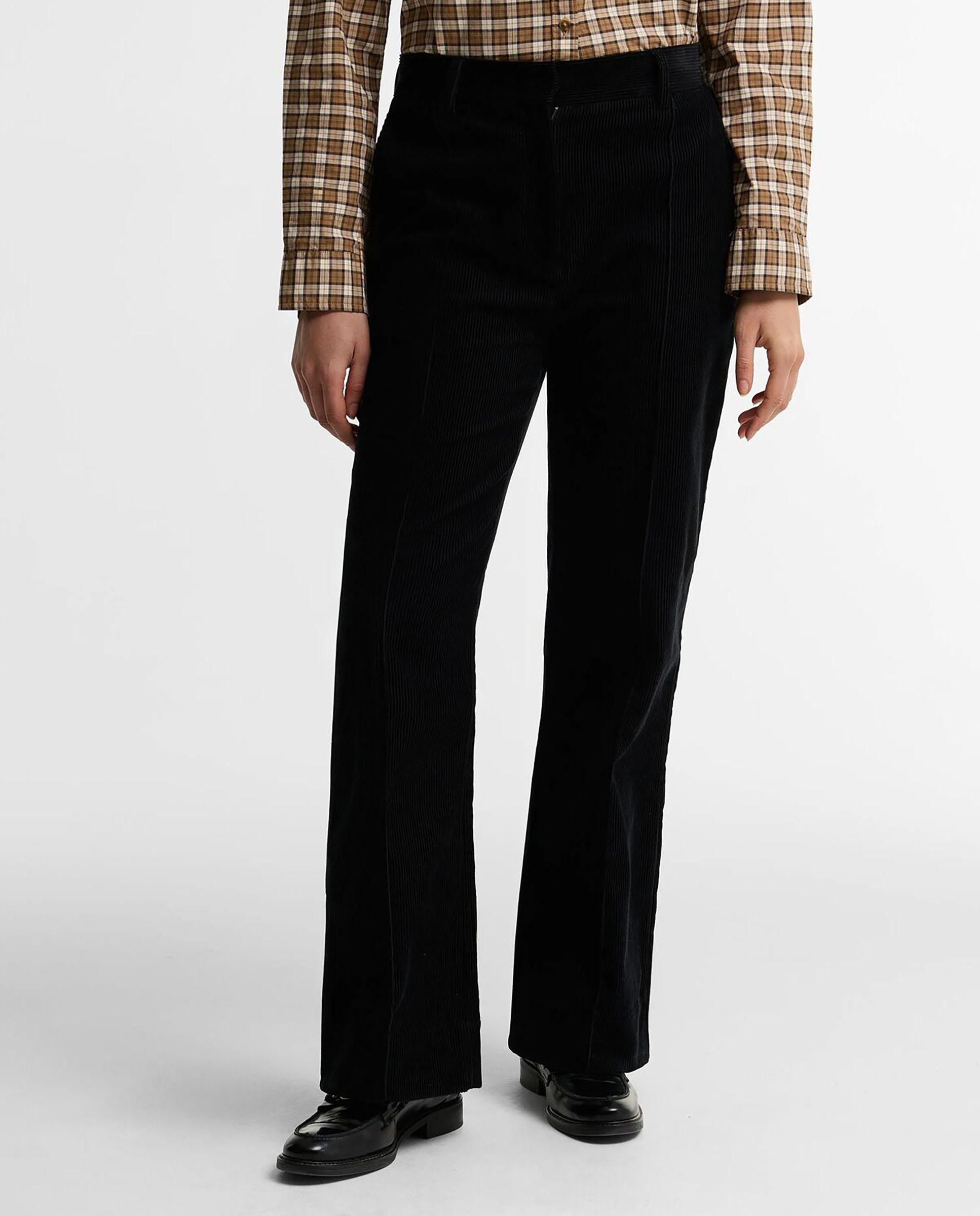 Pantalones de mujer acampanados emmy cord de pana - Barbour - Negro Negro-2