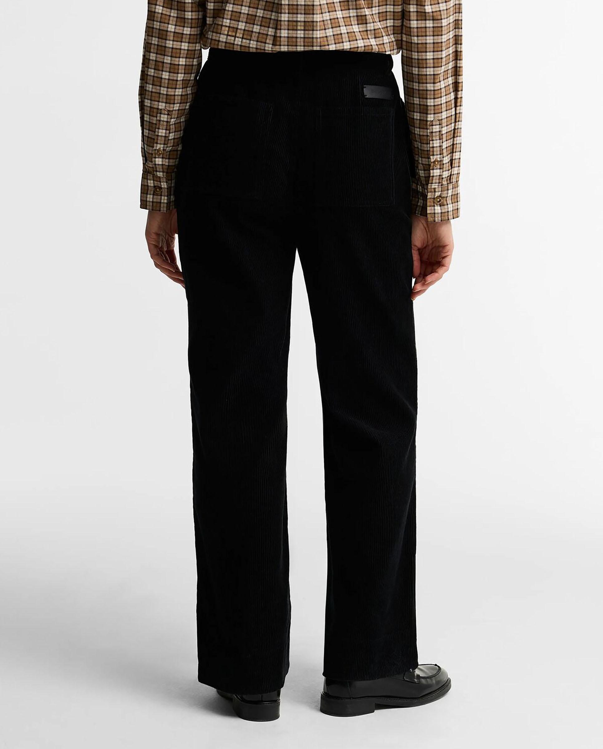 Pantalones de mujer acampanados emmy cord de pana - Barbour - Negro Negro-3