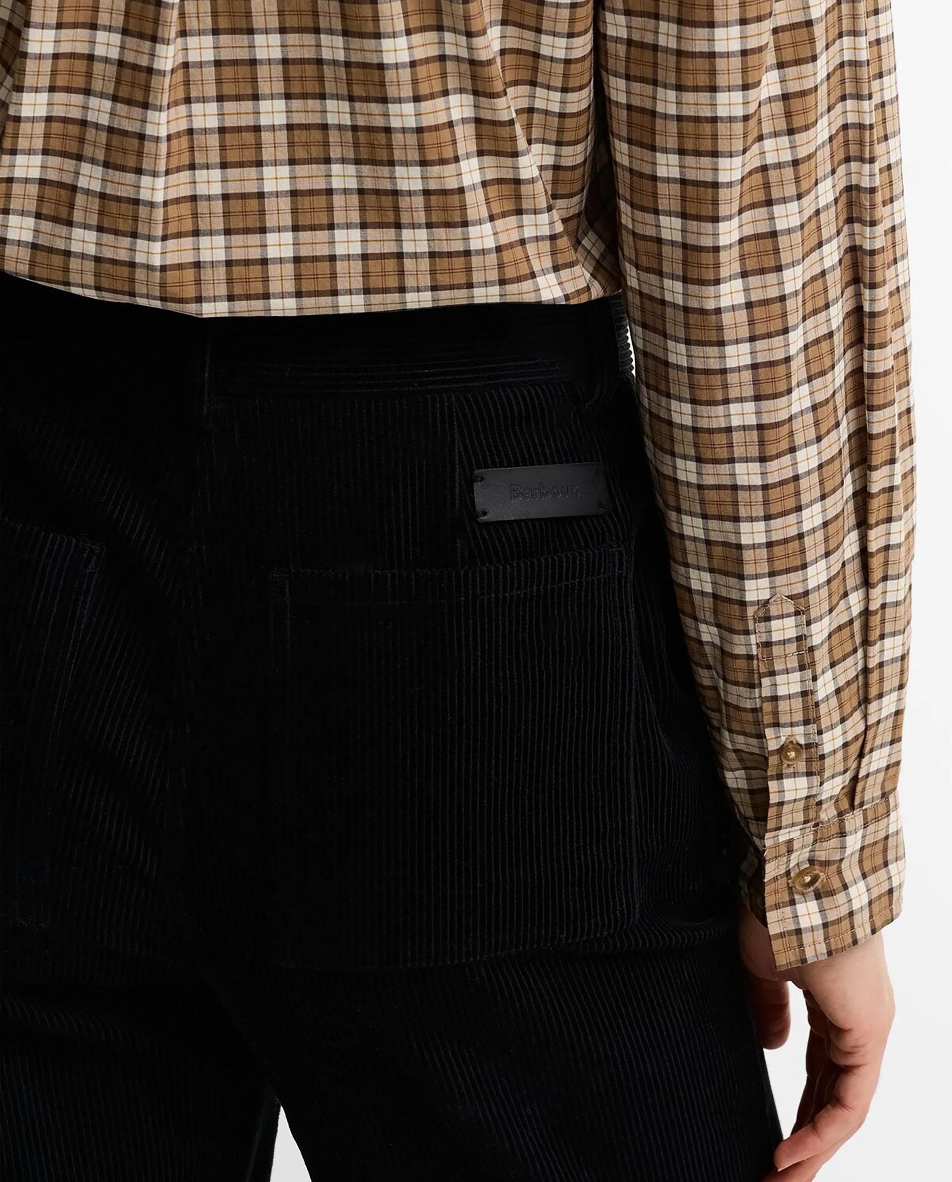 Pantalones de mujer acampanados emmy cord de pana - Barbour - Negro Negro-4