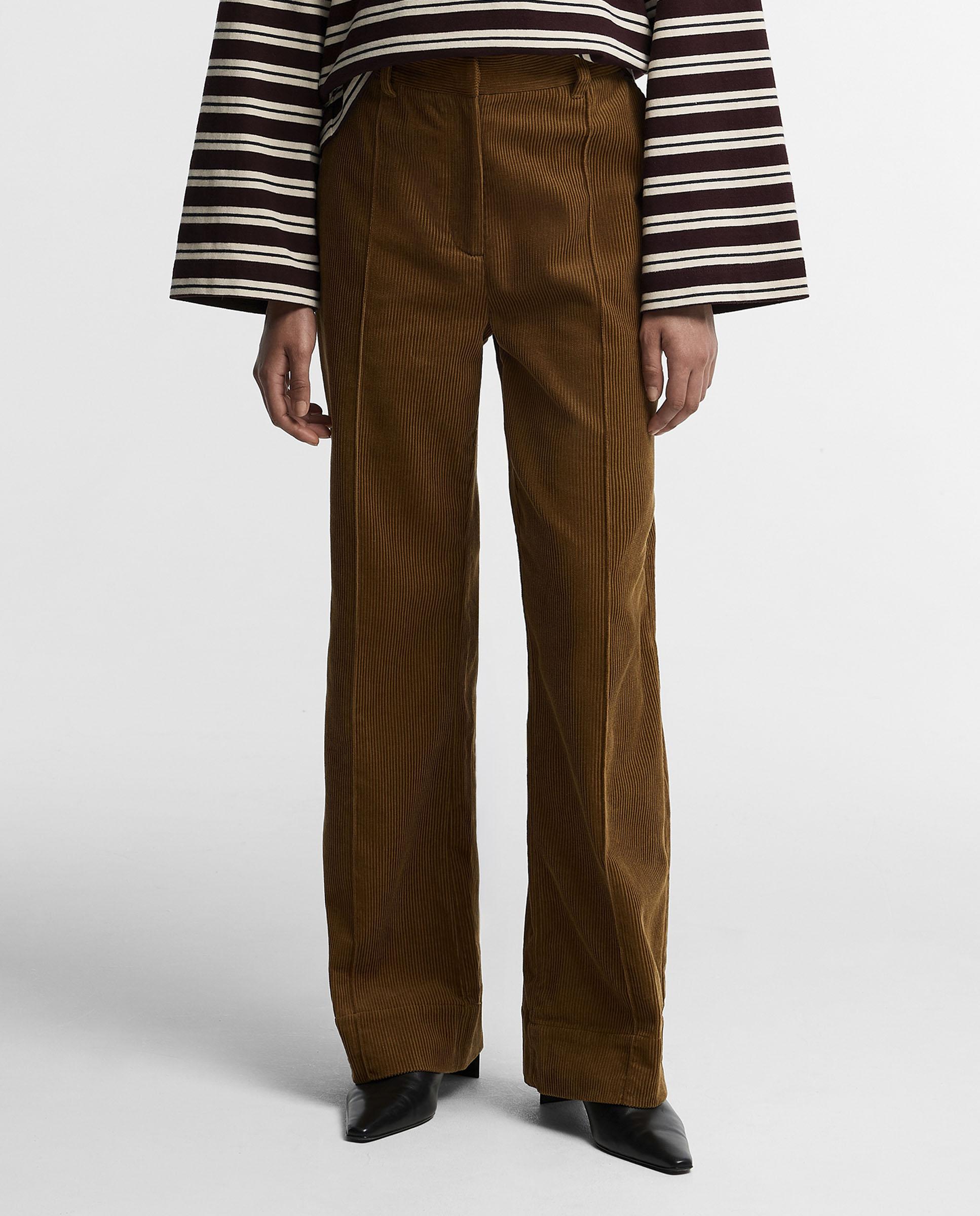 Pantalones de mujer acampanados emmy cord de pana - Barbour - Marrón Marrón-2