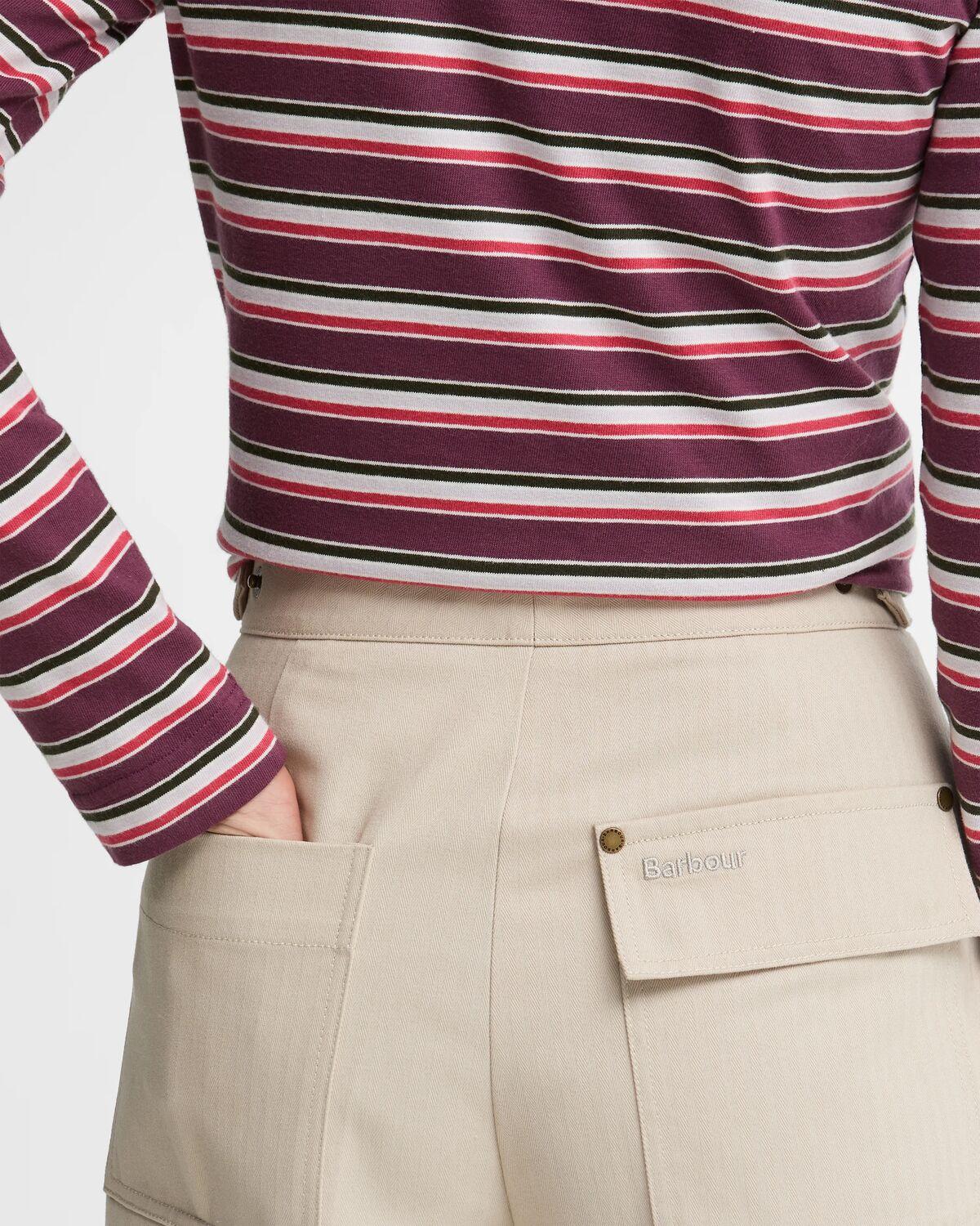 Pantalones anchos de mujer annett con trabillas laterales - Barbour - Beige Beige-4