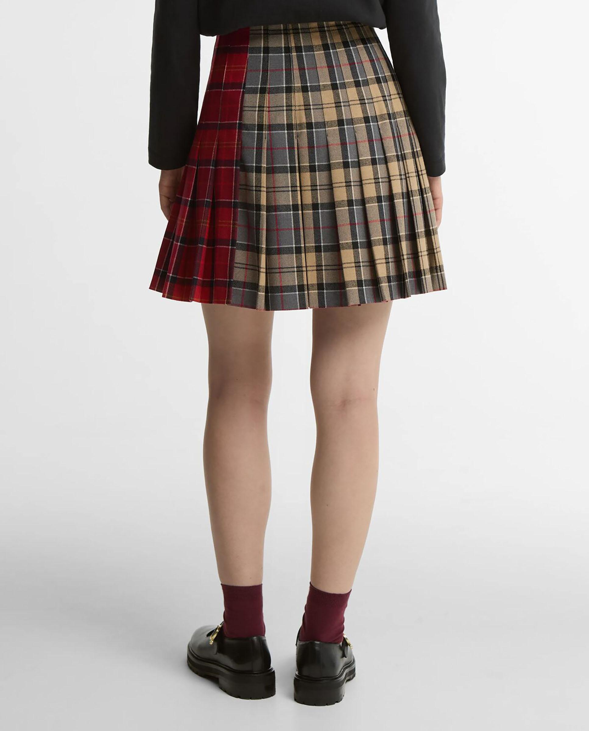 Imagen 3 de Minifalda gillian tartan con estampado de cuadros y hebilla - Barbour - Multicolor Multicolor