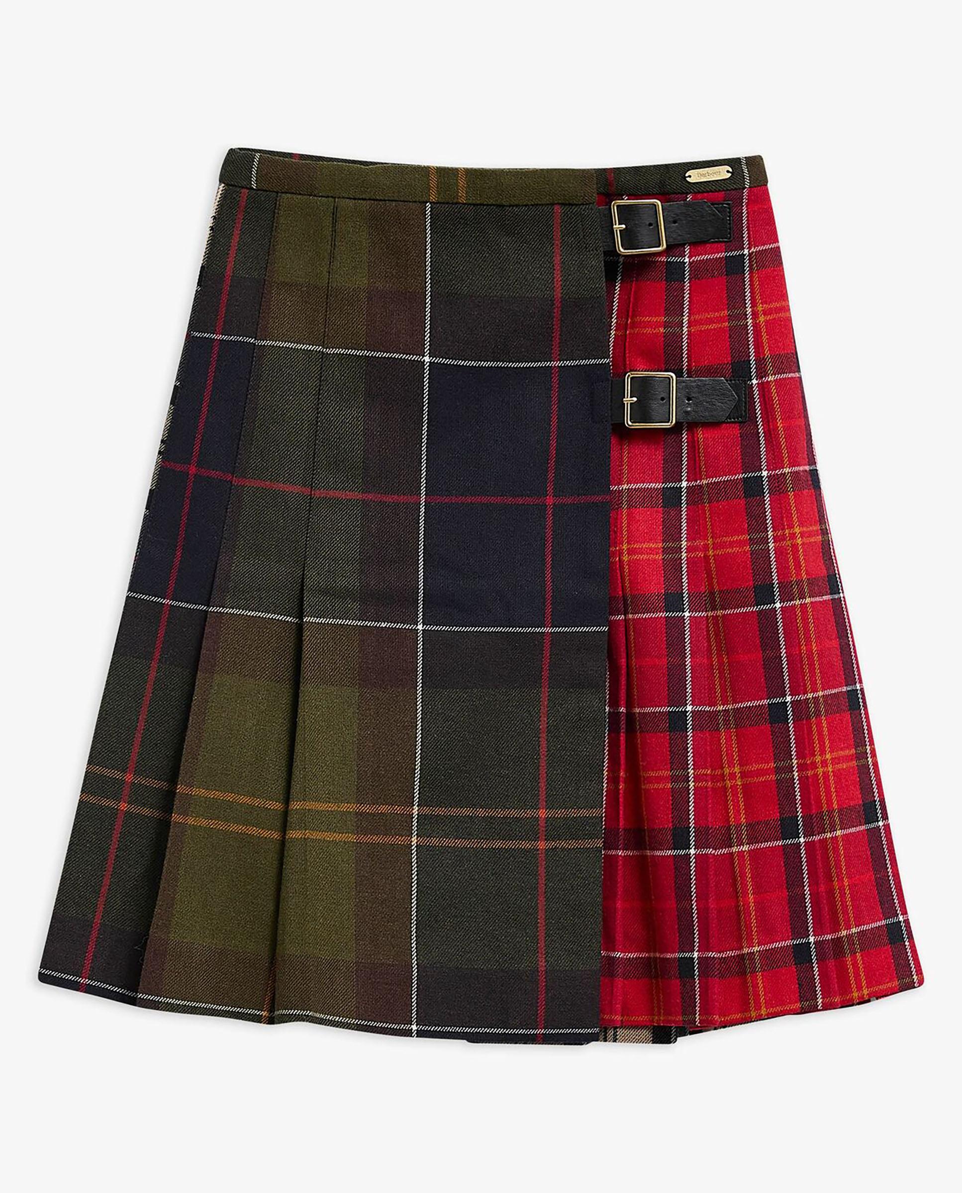 Imagen 5 de Minifalda gillian tartan con estampado de cuadros y hebilla - Barbour - Multicolor Multicolor