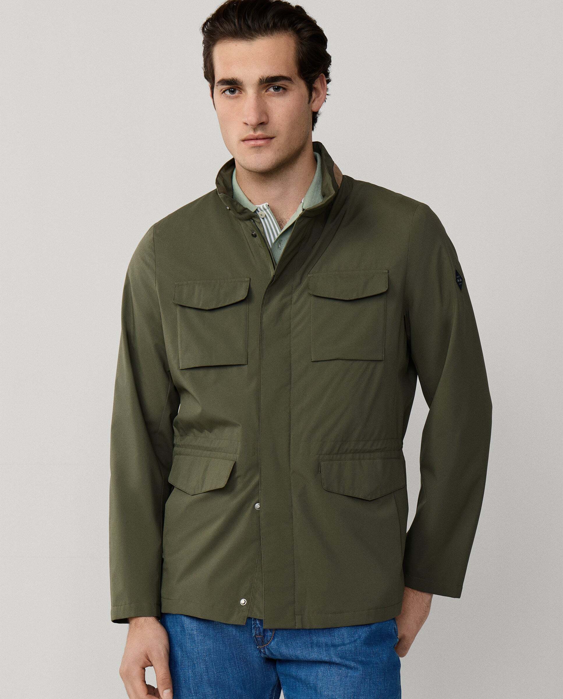 Hackett - Chubasquero de hombre sahariana velospeed.