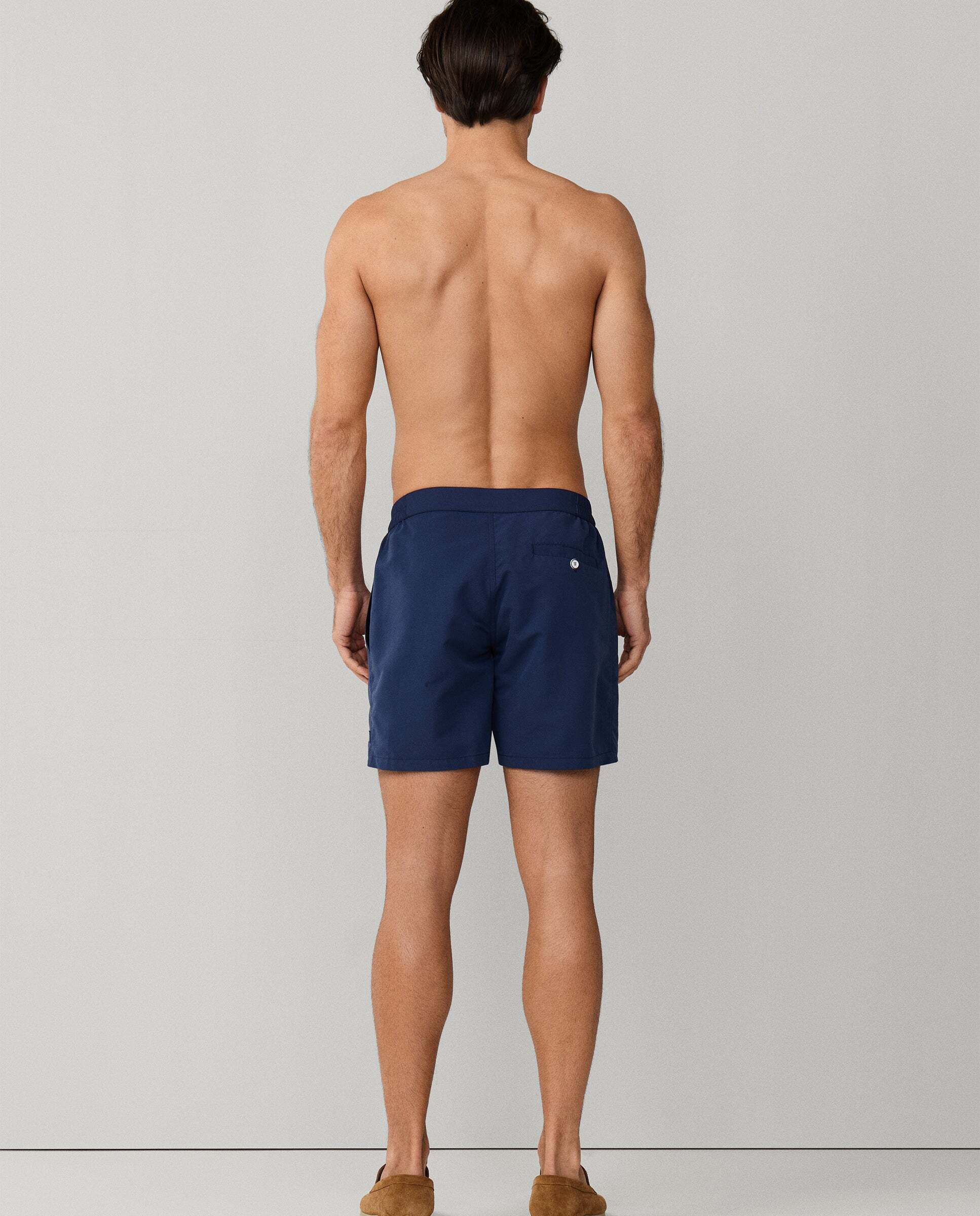 Bañador de hombre de corte sastre en color liso - Hackett - Azul oscuro Azul oscuro-3
