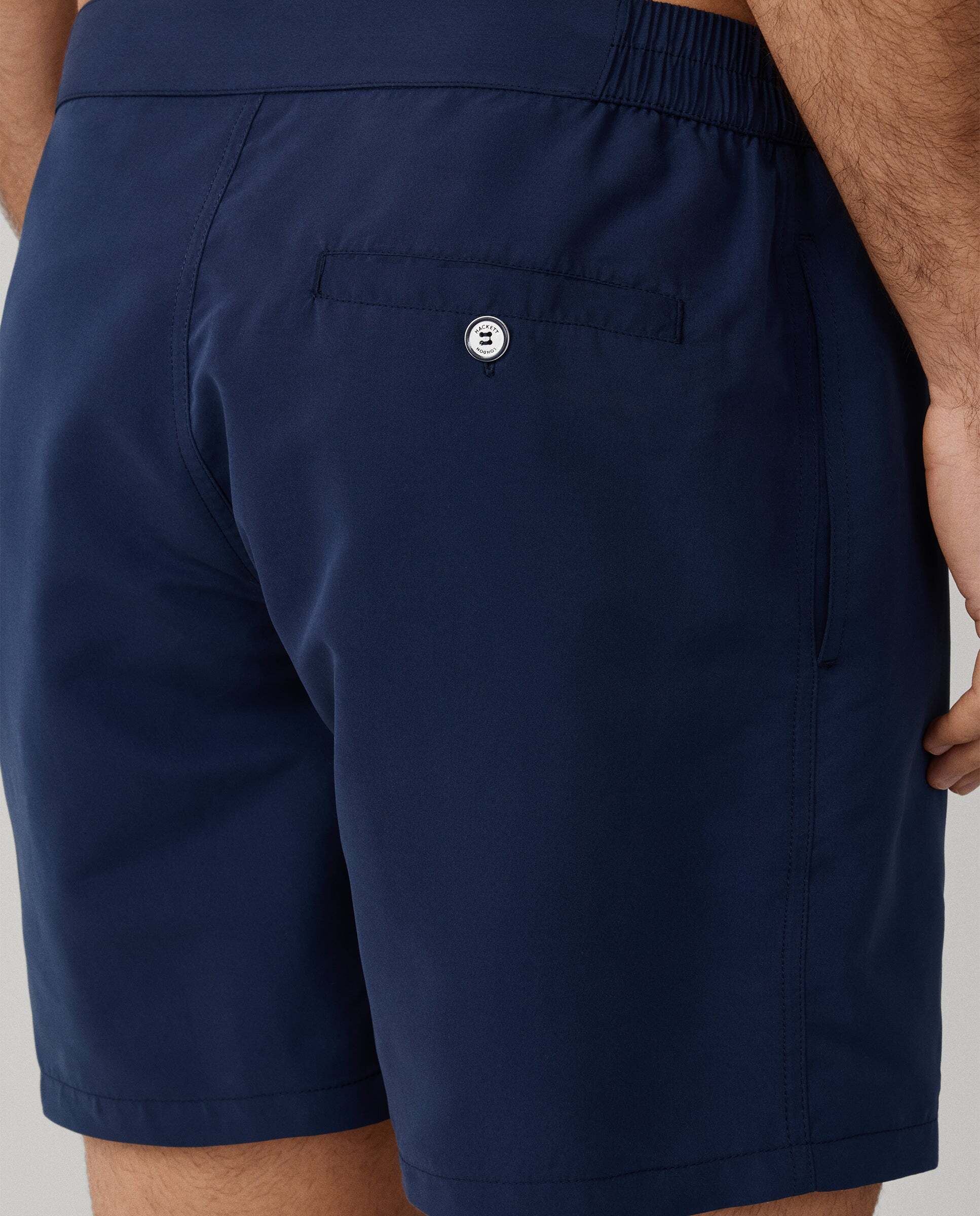 Bañador de hombre de corte sastre en color liso - Hackett - Azul oscuro Azul oscuro-5