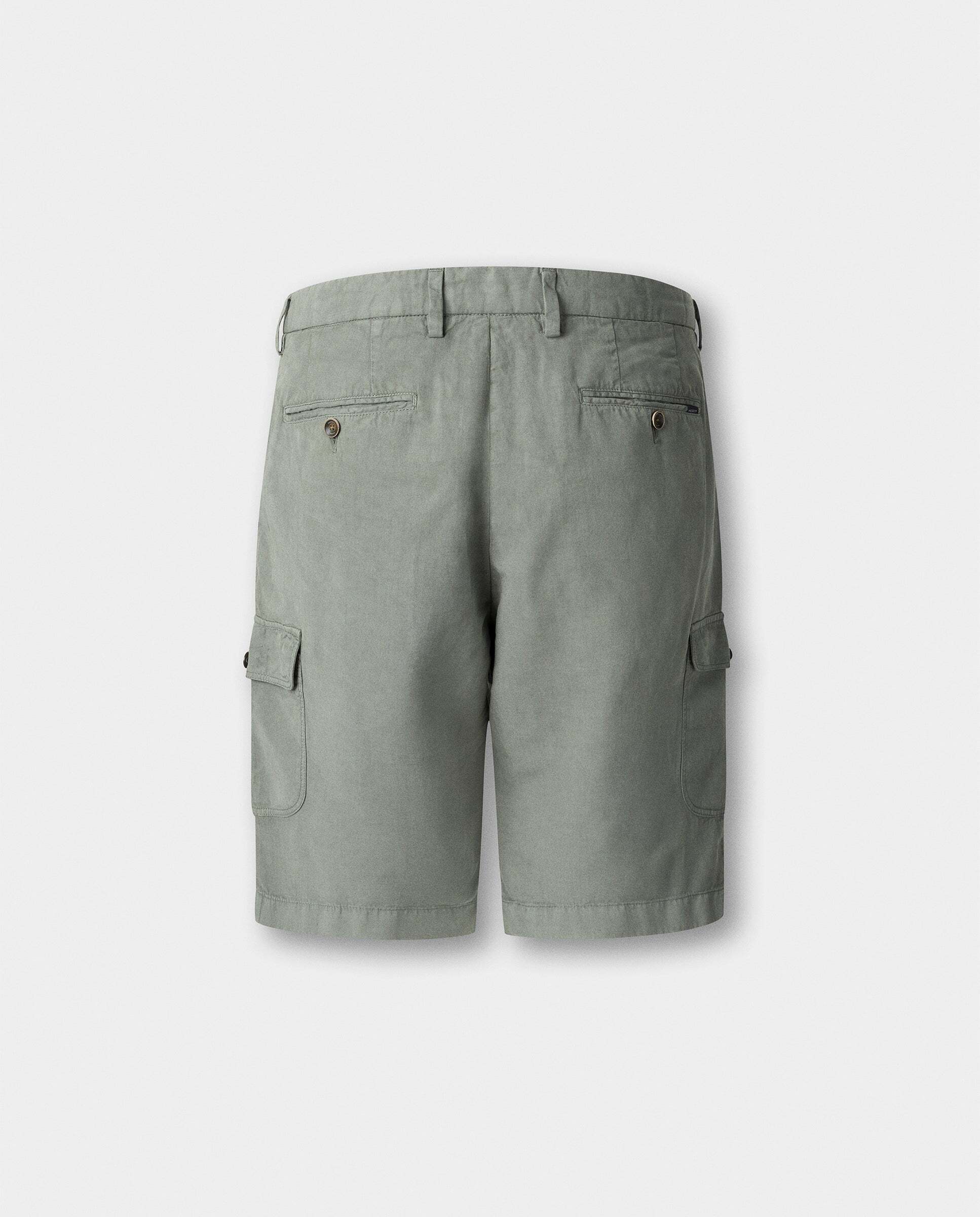 Bermuda de hombre cargo sanderson fit clásico - Hackett - Verde grisáceo Verde grisáceo-8