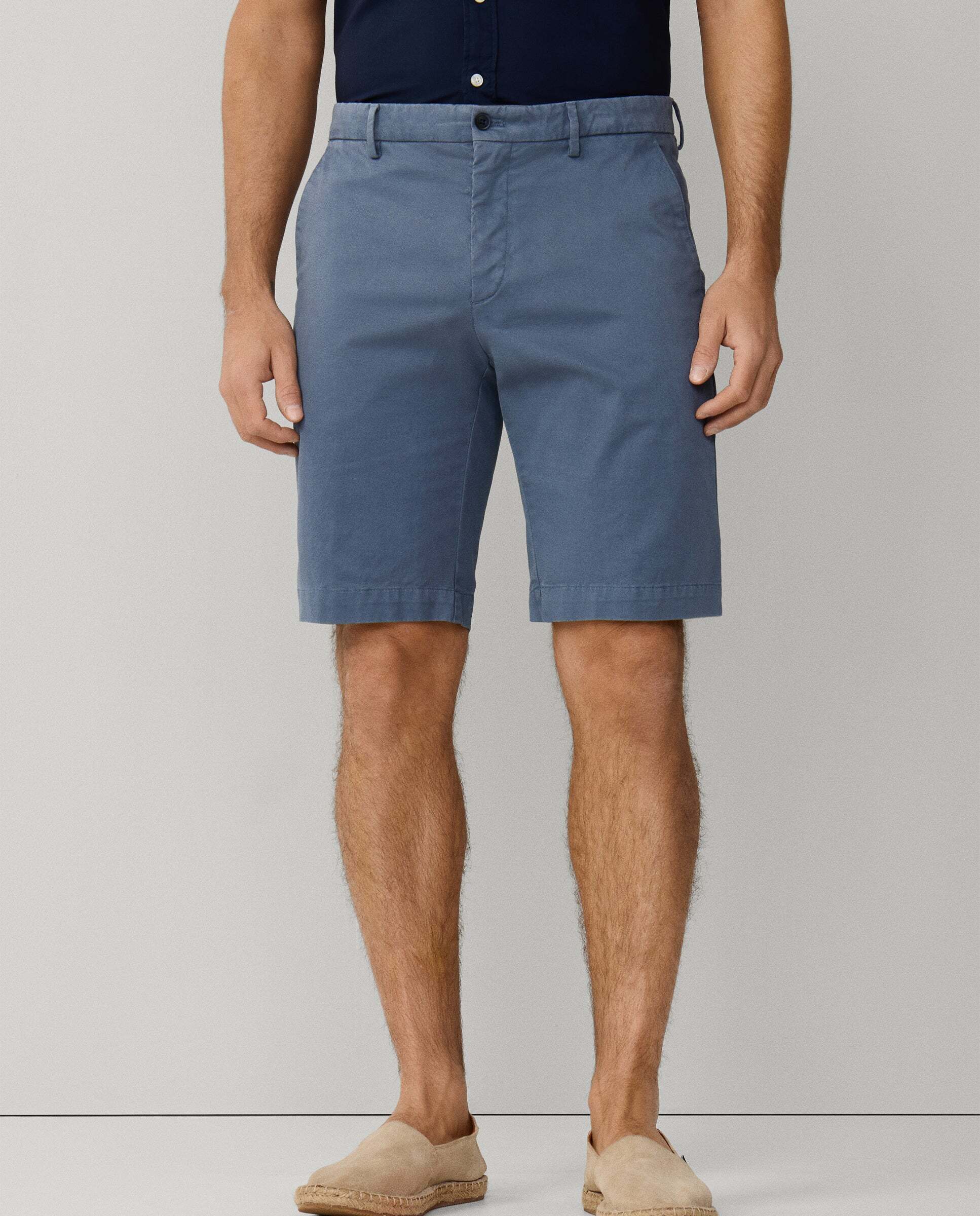 Bermuda chino de hombre sanderson fit tailored - Hackett - Azul grisáceo Azul grisáceo-2