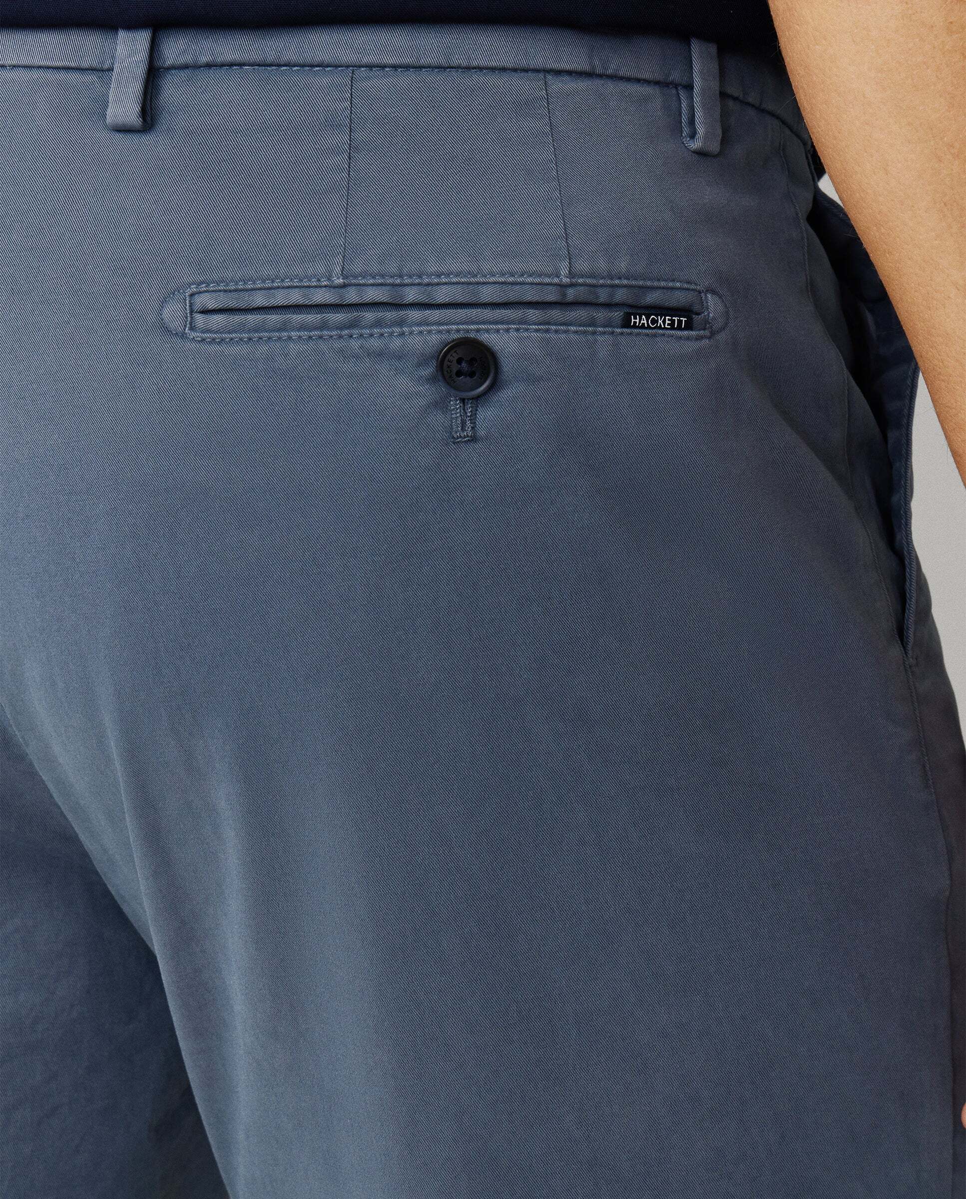 Bermuda chino de hombre sanderson fit tailored - Hackett - Azul grisáceo Azul grisáceo-5