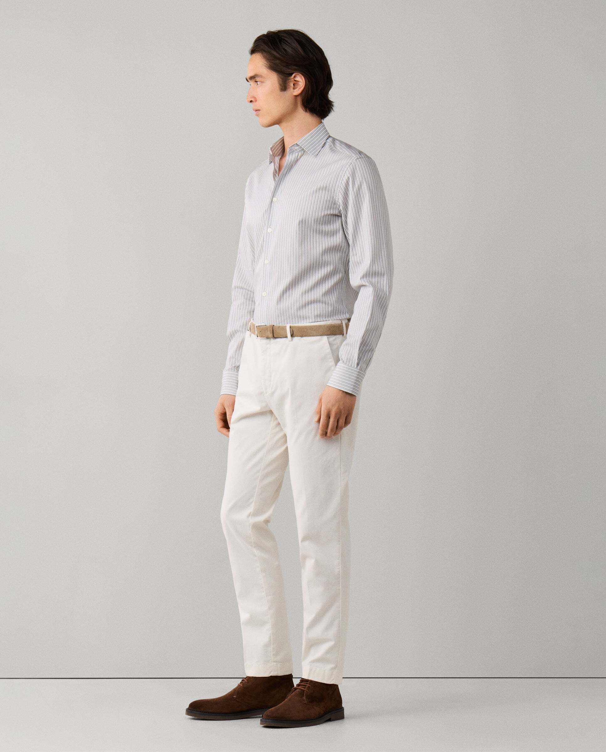 Chino kensington algodón elástico fit slim - Hackett - Natural Natural-5