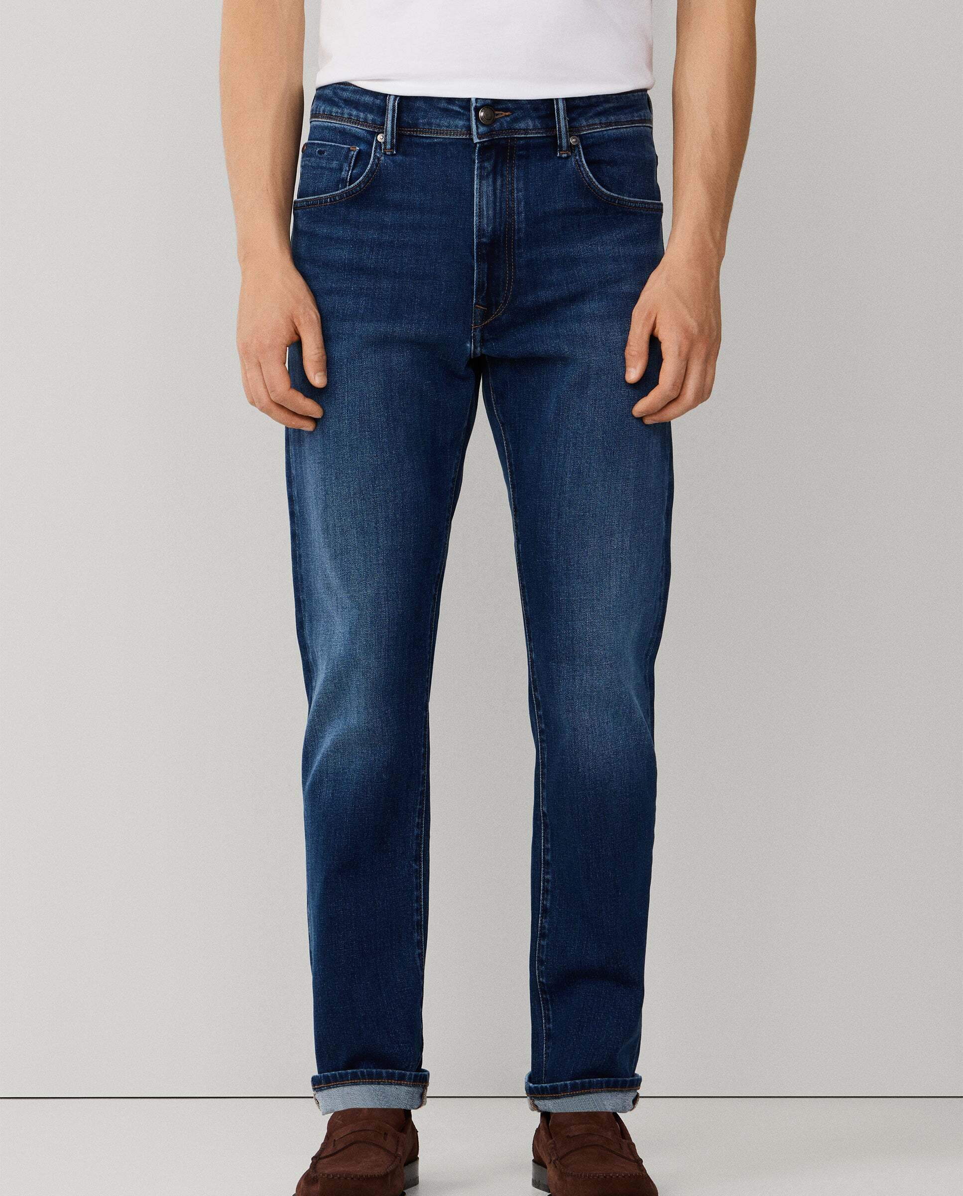 Imagen 2 de Vaqueros elásticos lavado vintage fit slim - Hackett - Azul Azul
