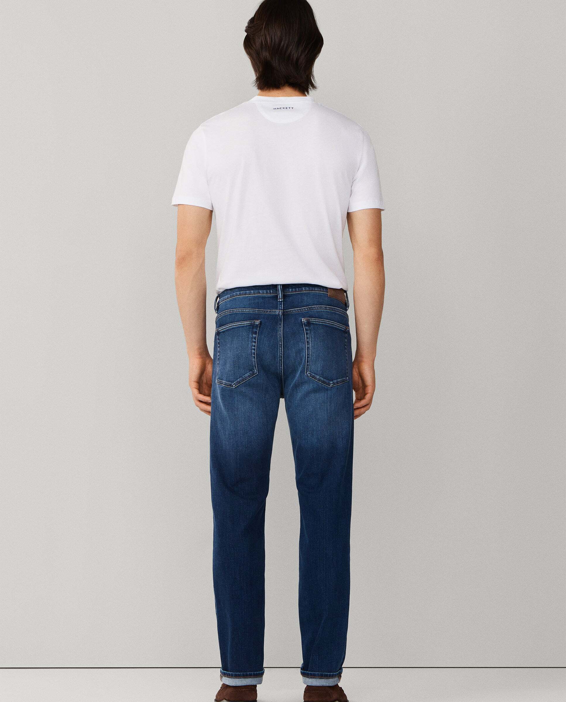 Imagen 3 de Vaqueros elásticos lavado vintage fit slim - Hackett - Azul Azul