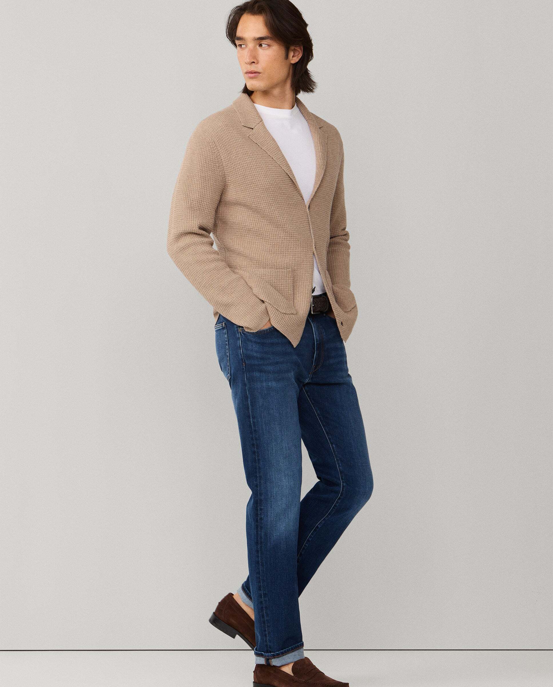 Imagen 7 de Vaqueros elásticos lavado vintage fit slim - Hackett - Azul Azul